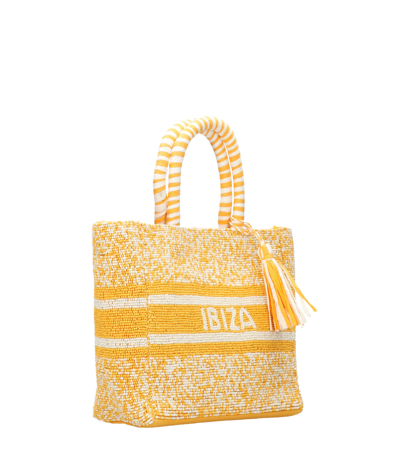 De Siena | Borsa Ibiza small Giallo e bianco