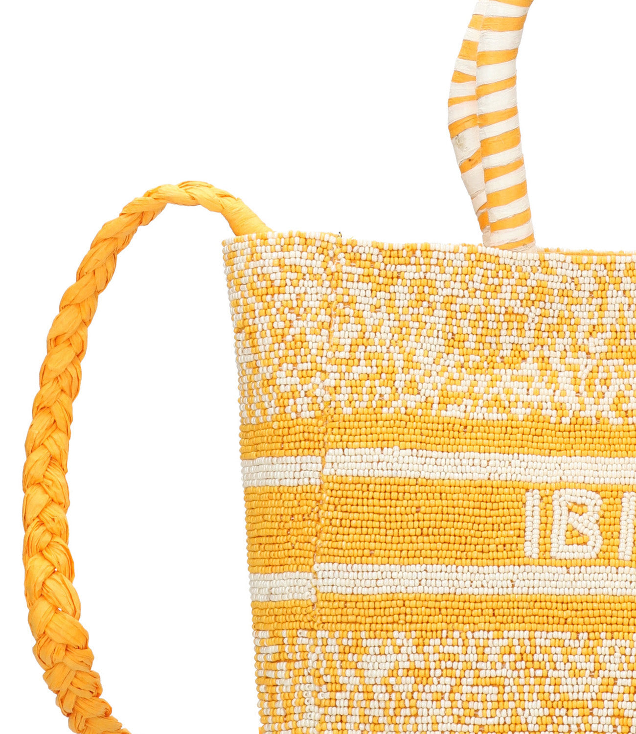 De Siena | Borsa Ibiza small Giallo e bianco