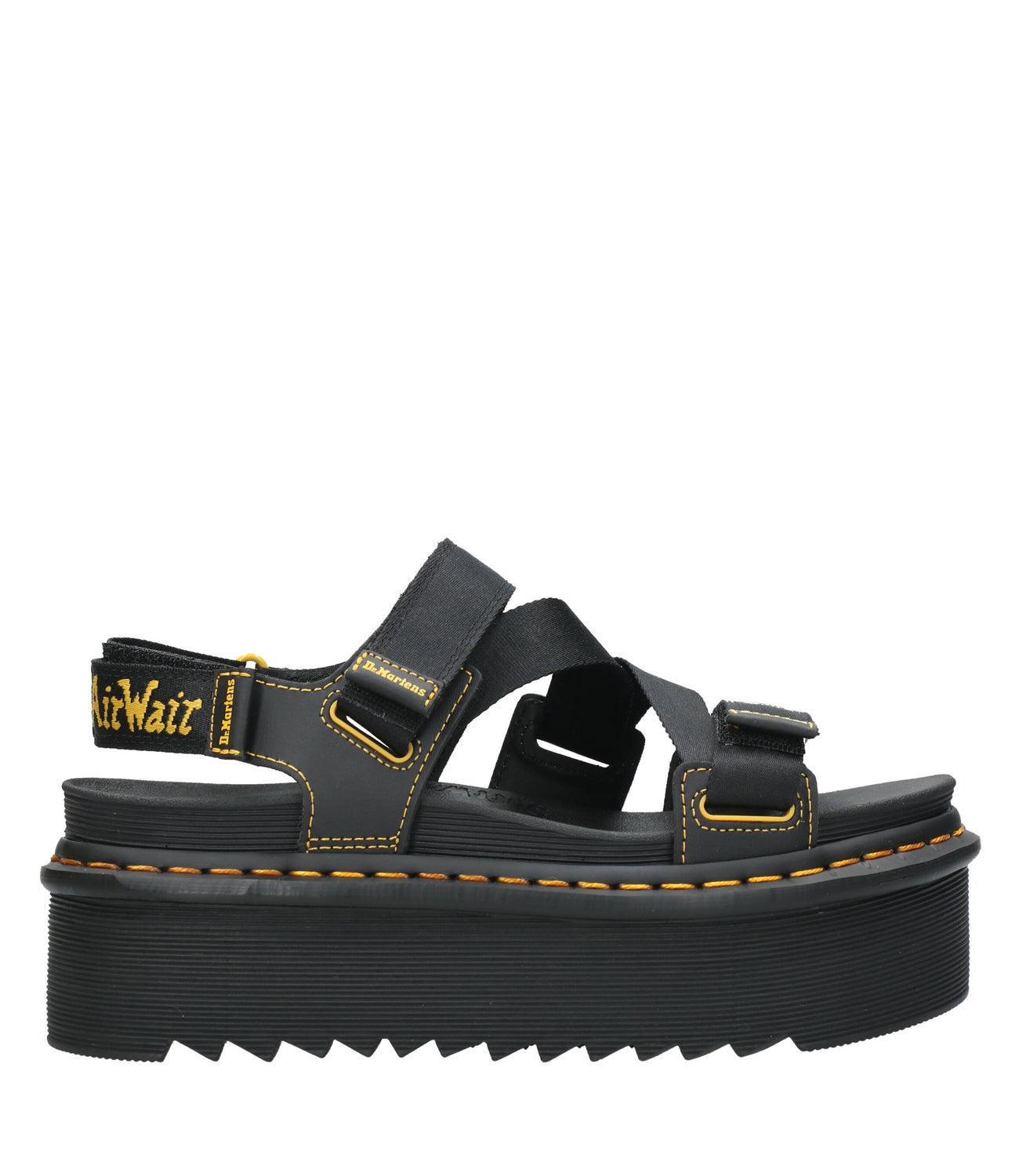 Dr Martens | Sandalo Kimber Logo Webbing Nero