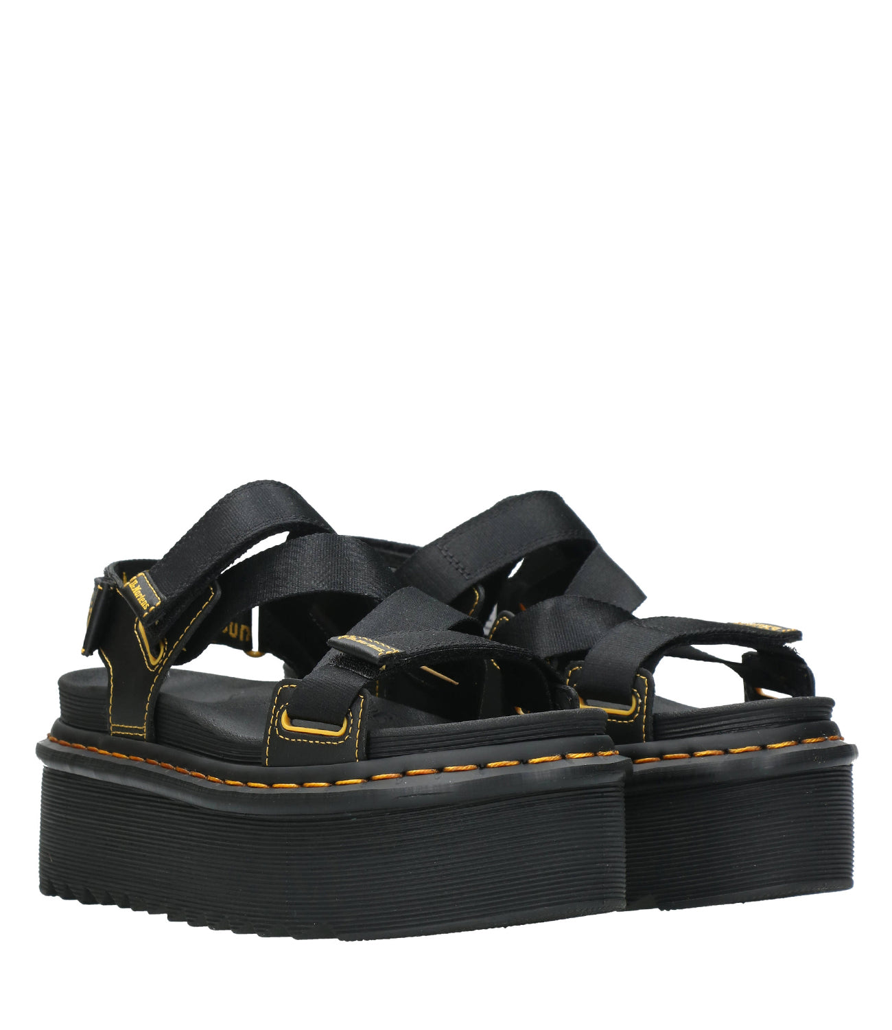 Dr Martens | Sandalo Kimber Logo Webbing Nero