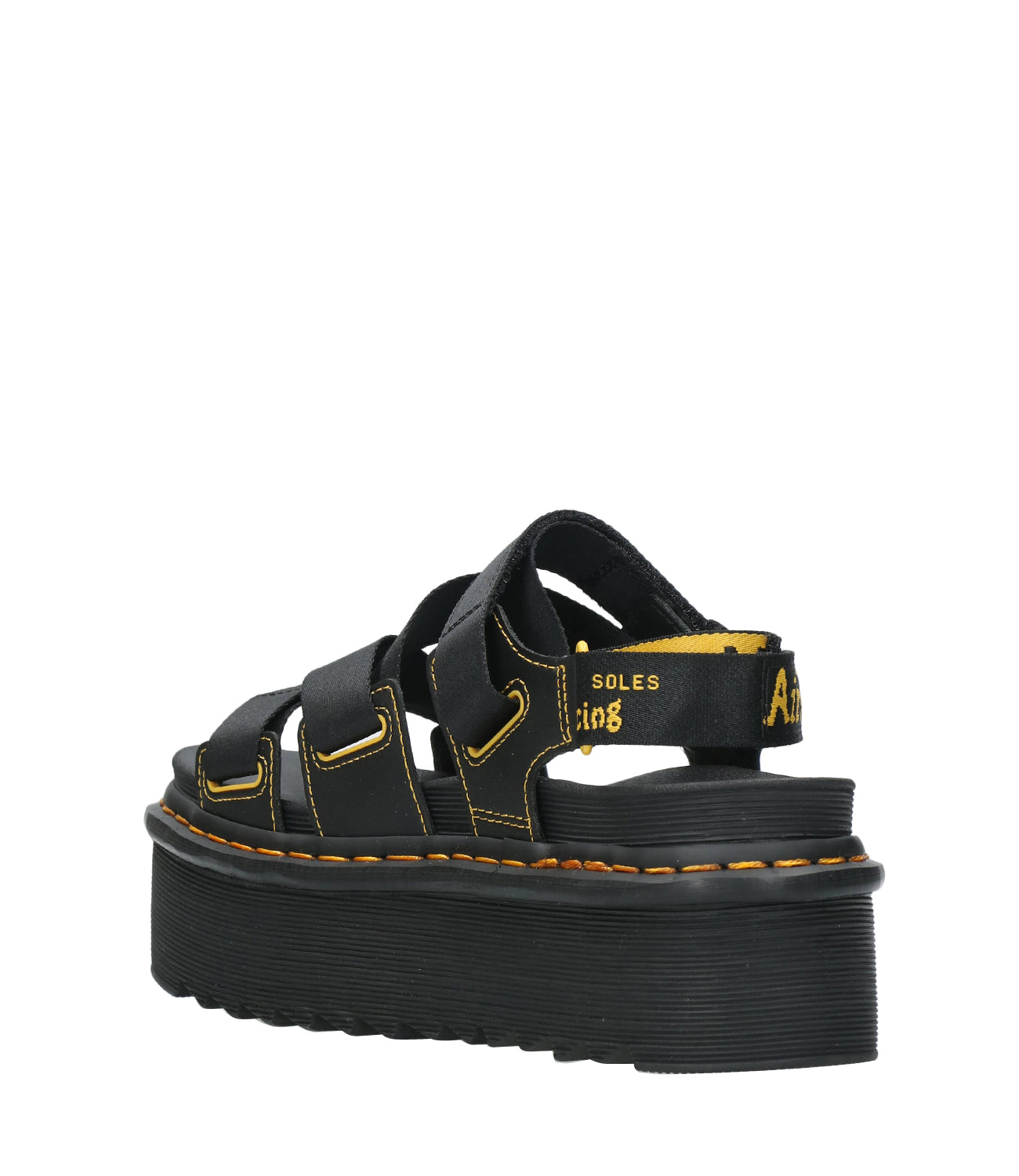 Dr Martens | Sandalo Kimber Logo Webbing Nero