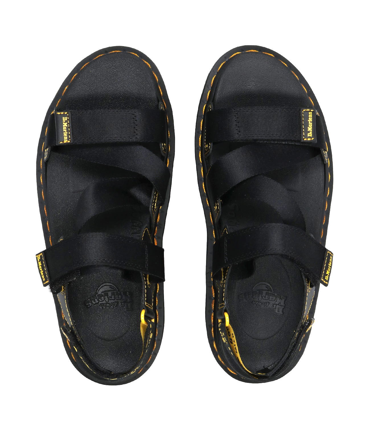 Dr Martens | Sandalo Kimber Logo Webbing Nero