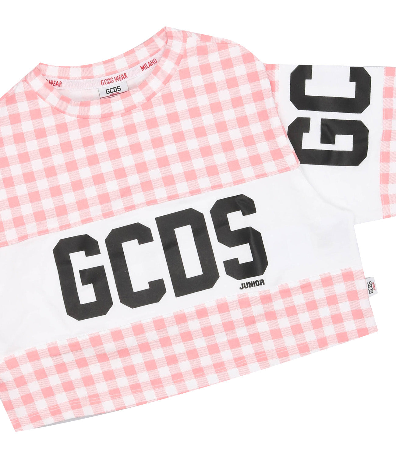 GCDS Junior | T-Shirt Rosa e Bianco