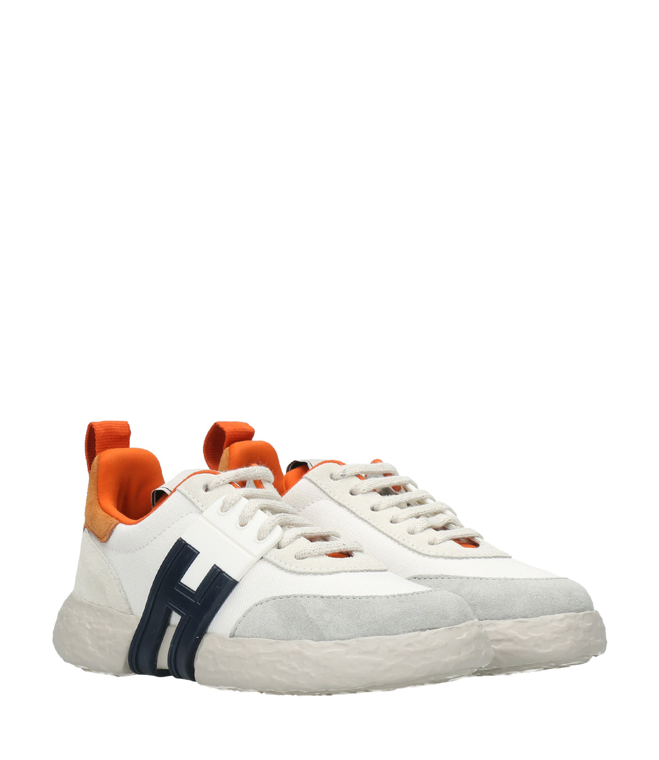 Hogan Junior | Sneakers 3R White and Orange