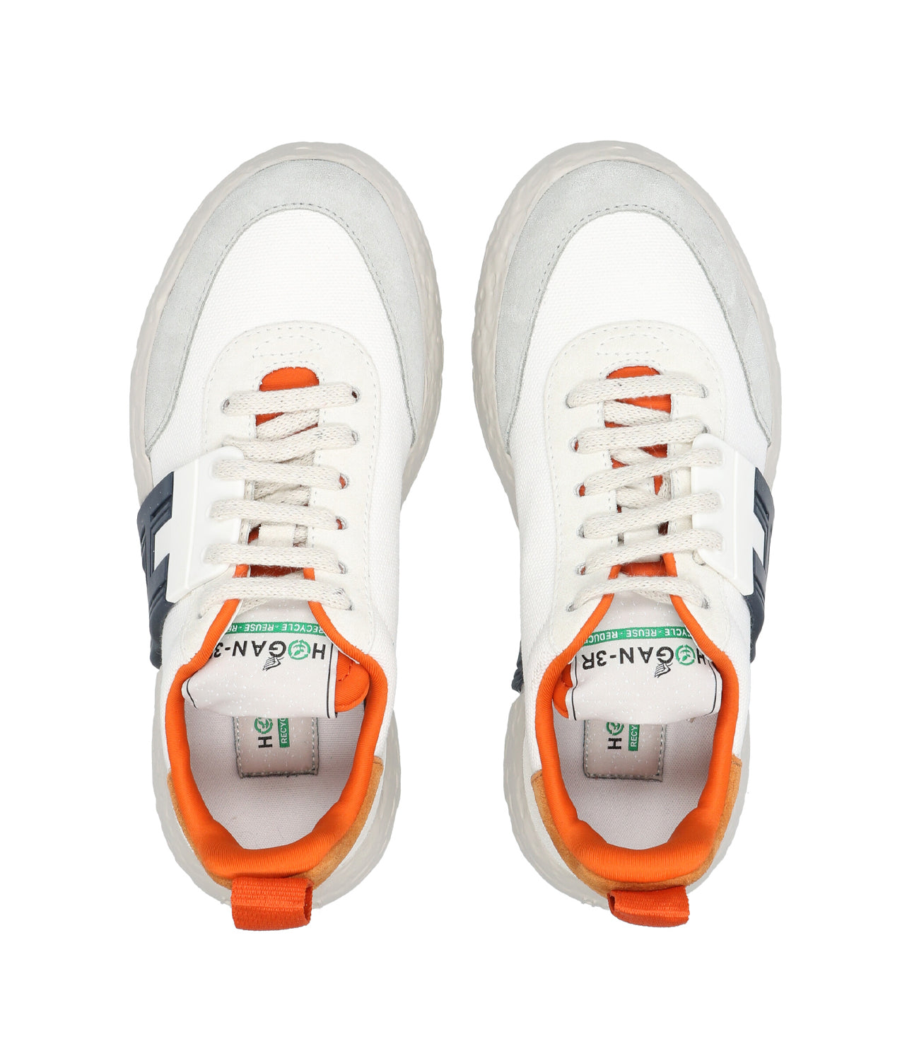 Hogan Junior | Sneakers 3R White and Orange