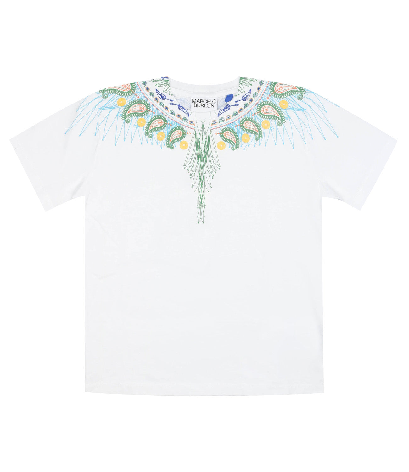 Marcelo Burlon Kids | T-Shirt Bianca e Verde