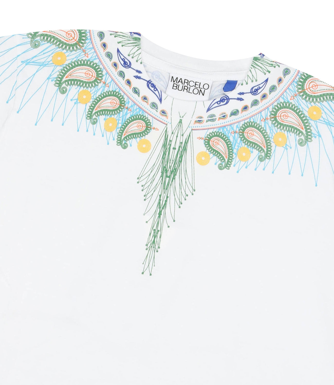 Marcelo Burlon Kids | T-Shirt Bianca e Verde