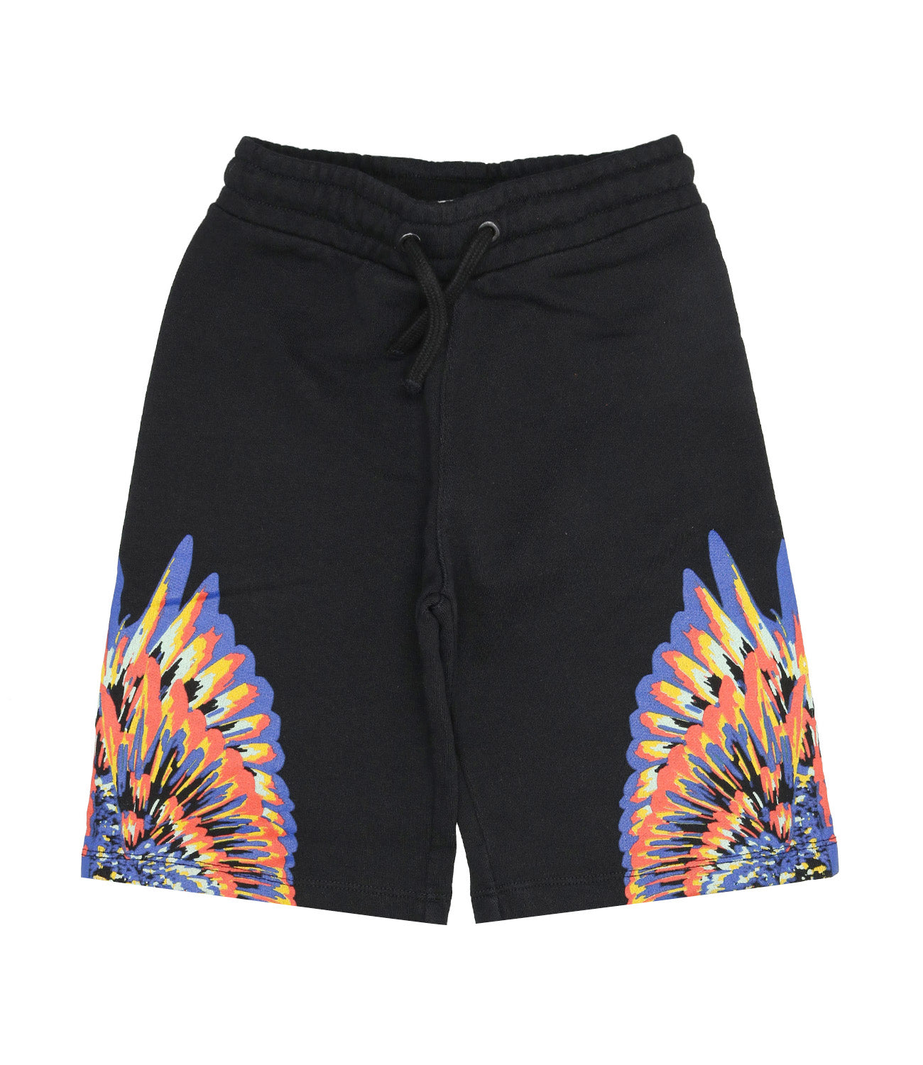 Marcelo Burlon Kids | Bermuda Sportivo Nero e Multicolor