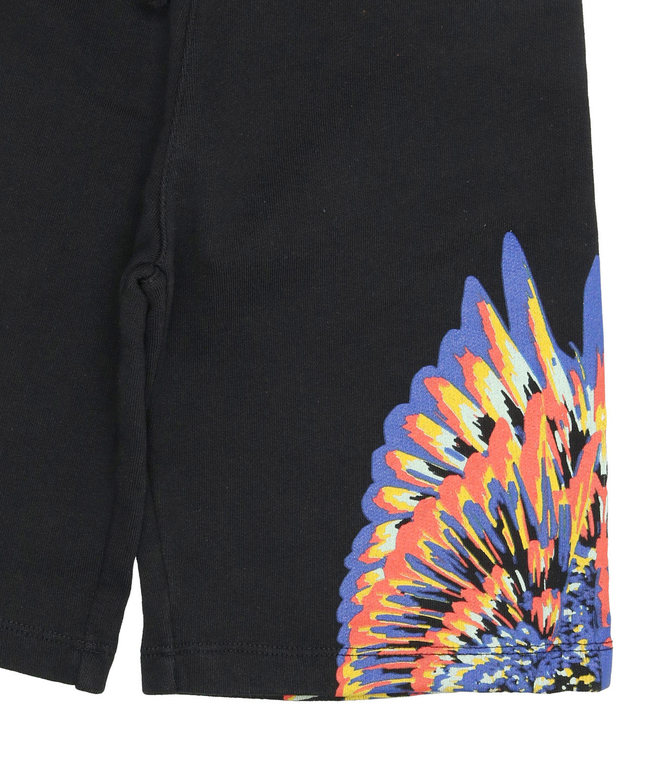 Marcelo Burlon Kids | Bermuda Sportivo Nero e Multicolor