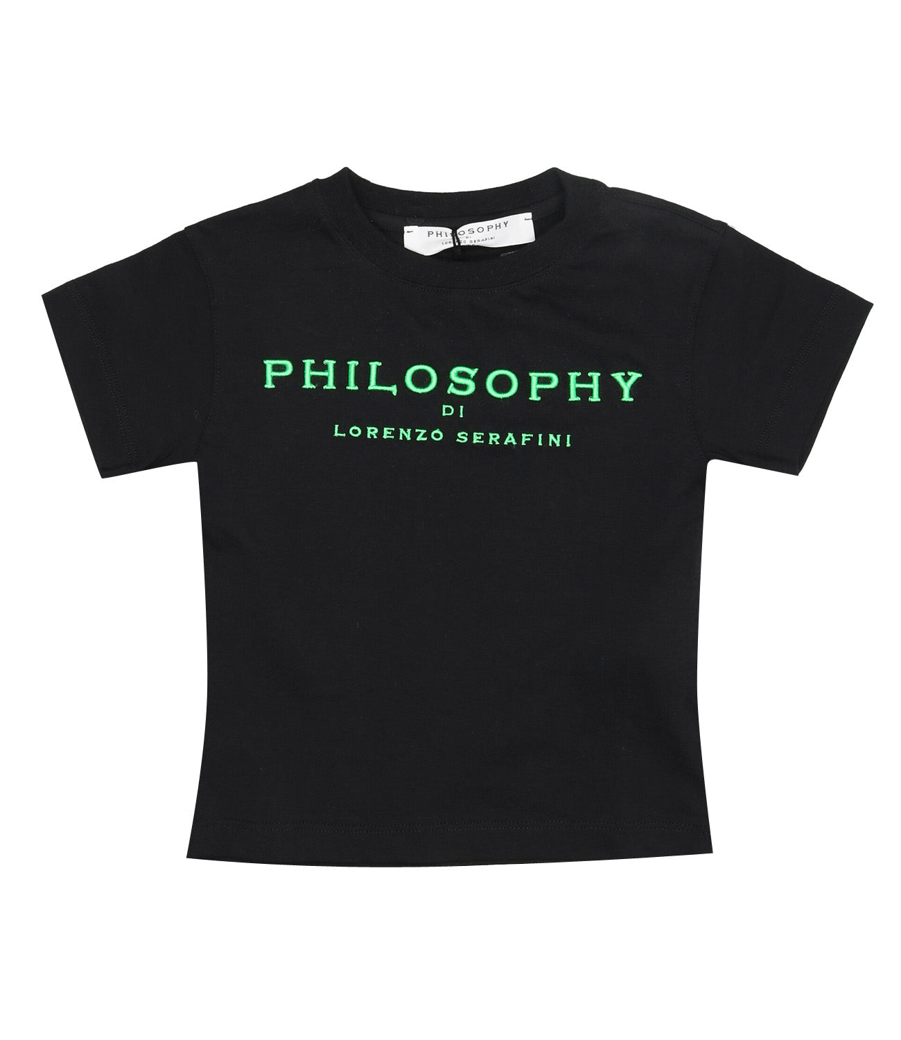 Philosophy di Lorenzo Serafini Kids | T-Shirt Nera e Verde