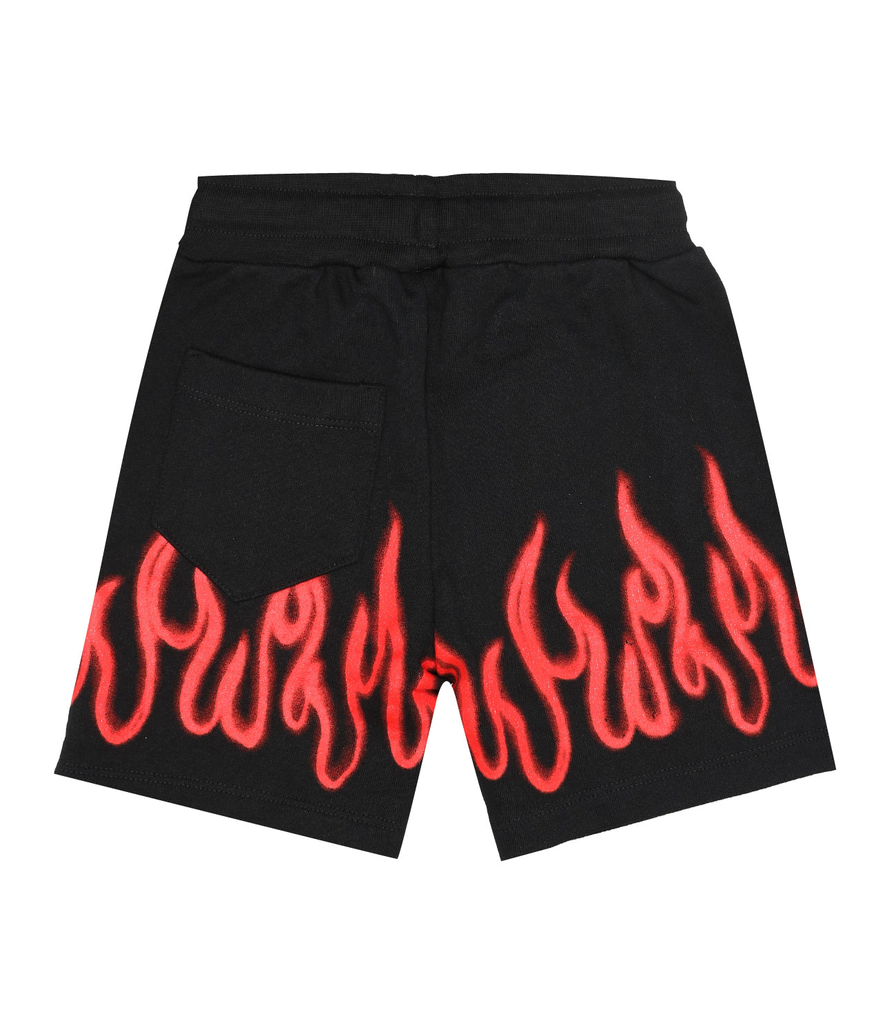 Vision of Super Kids | Pantalone Sportivo Spray Flames Nero e Rosso