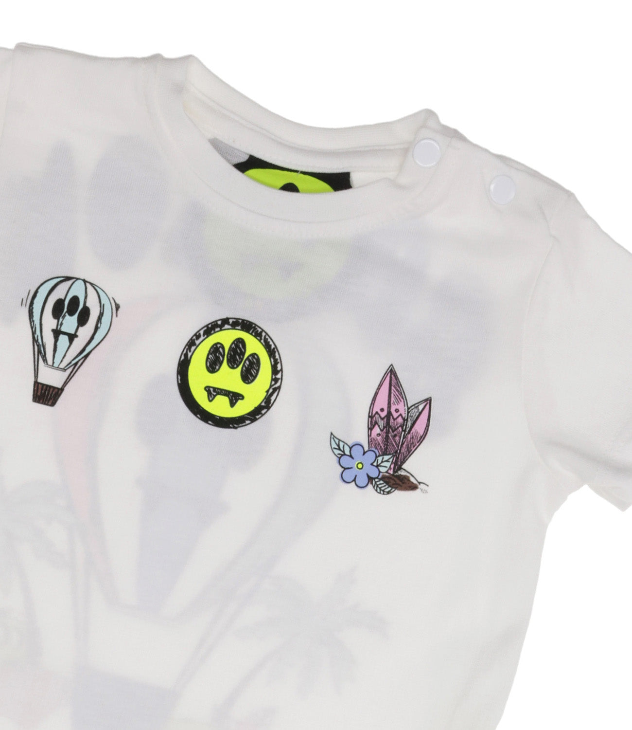 Barrow Kids | Pink and White T-Shirt+Bermuda Shorts Set