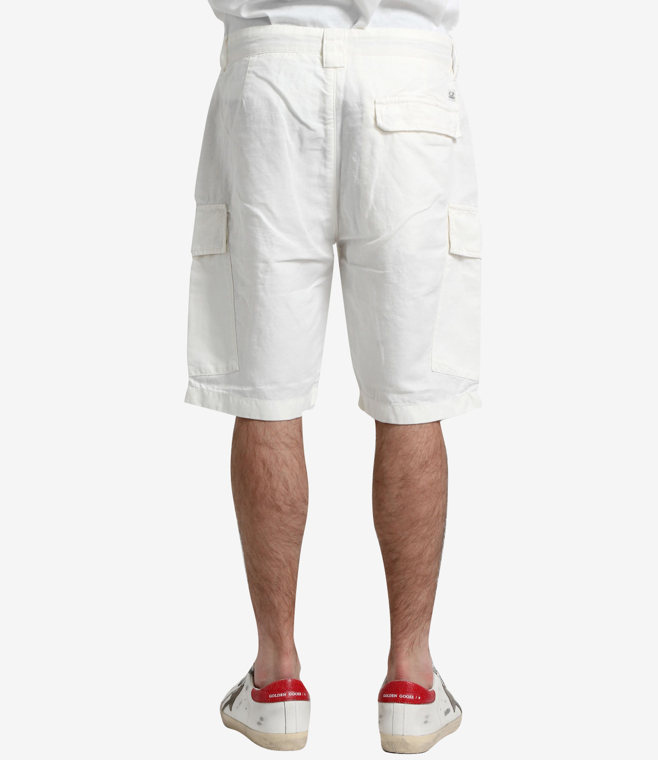 C.P. Company | Bermuda Linen cargo Bianco