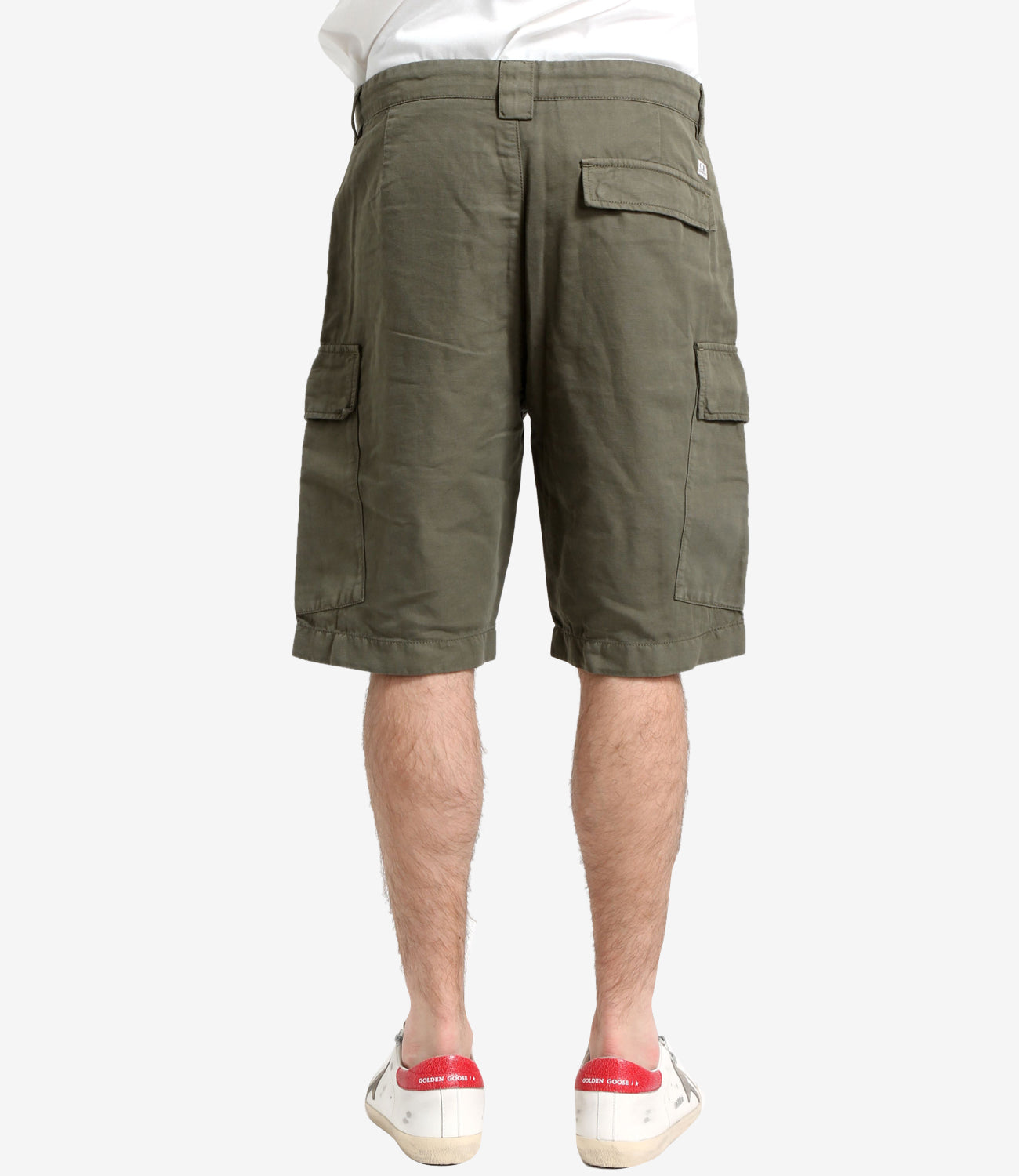 C.P. Company | Bermuda Linen Cargo Military Green