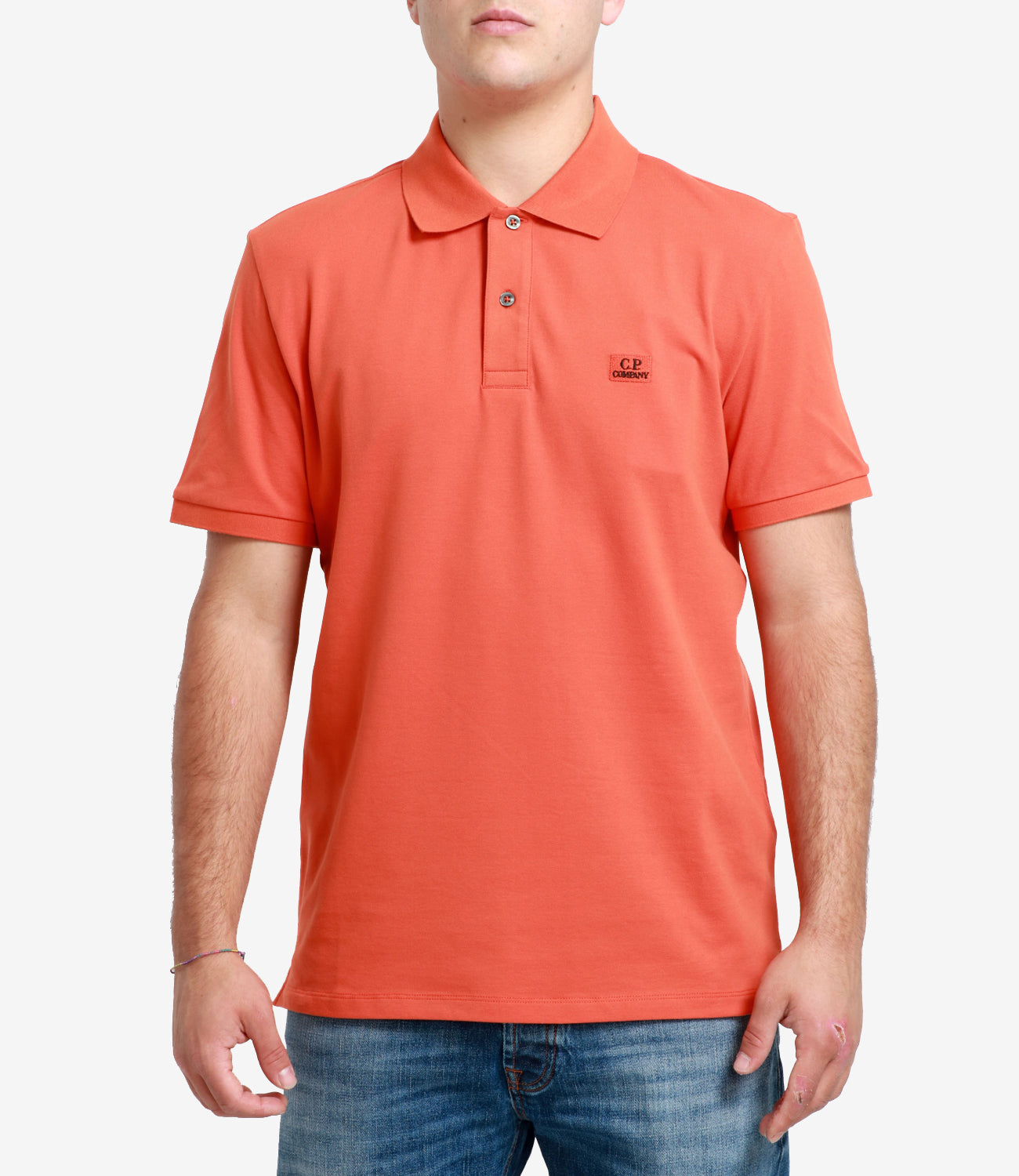 C.P. Company | Stretch piquet polo shirt Pumpkin