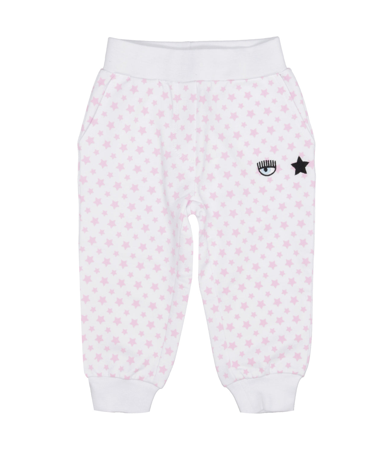 Chiara Ferragni Kids | Pantalone Sportivo Bianco e Rosa