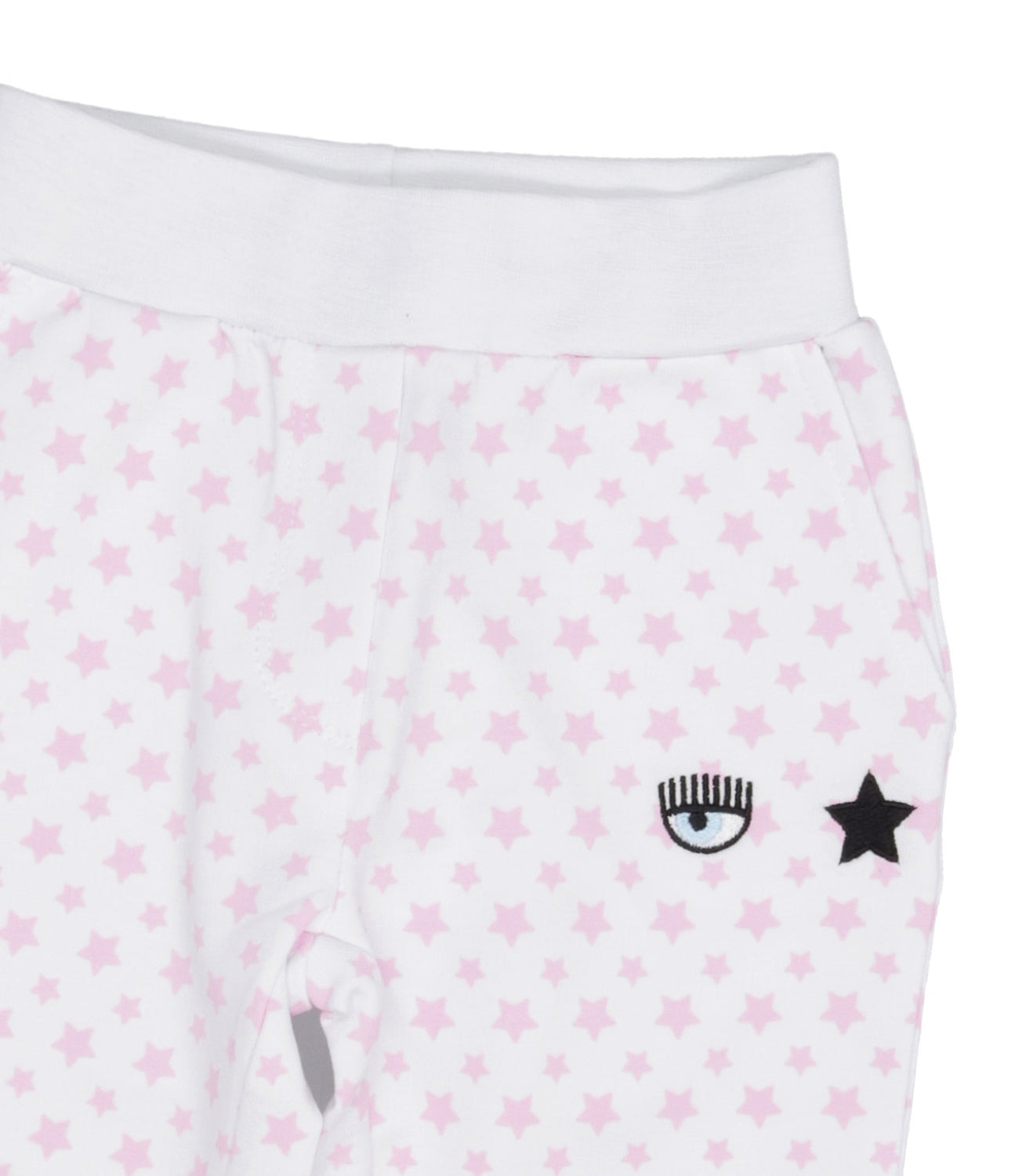 Chiara Ferragni Kids | Pantalone Sportivo Bianco e Rosa