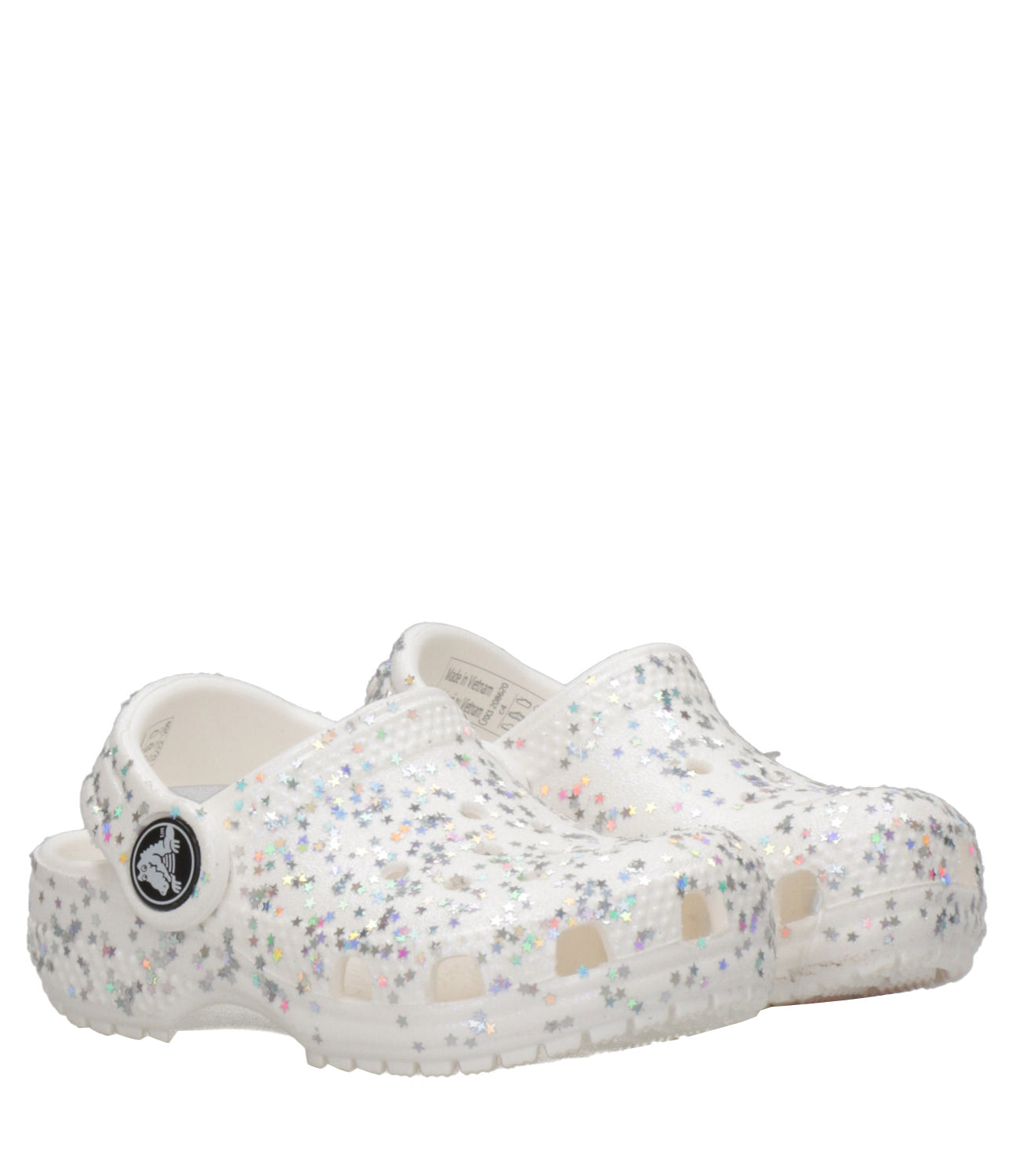 Crocs Kids | Sabot Classic Starry Glitter Clog T Bianco