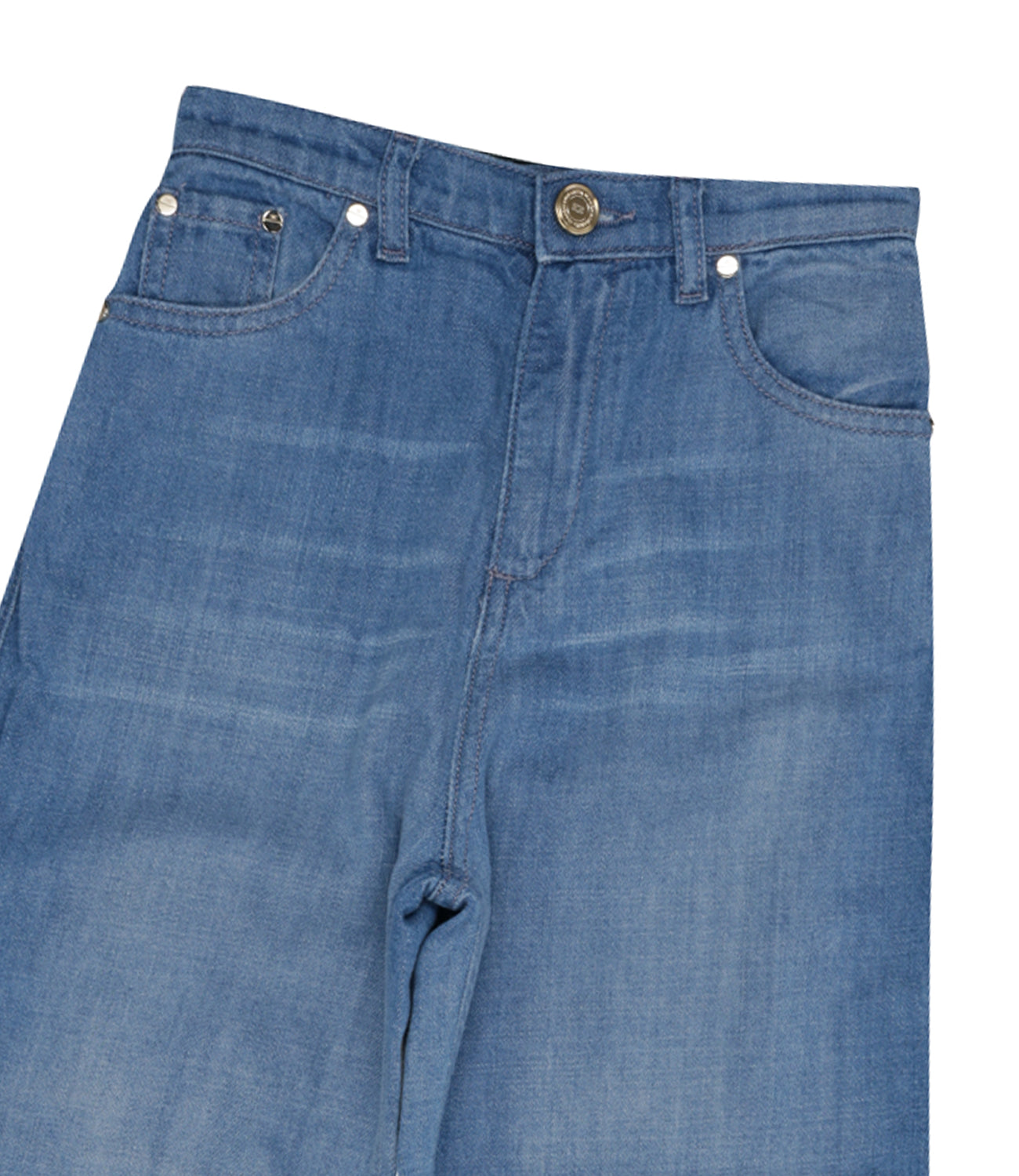 Elisabetta Franchi La Mia Bambina | Blue Denim Pant