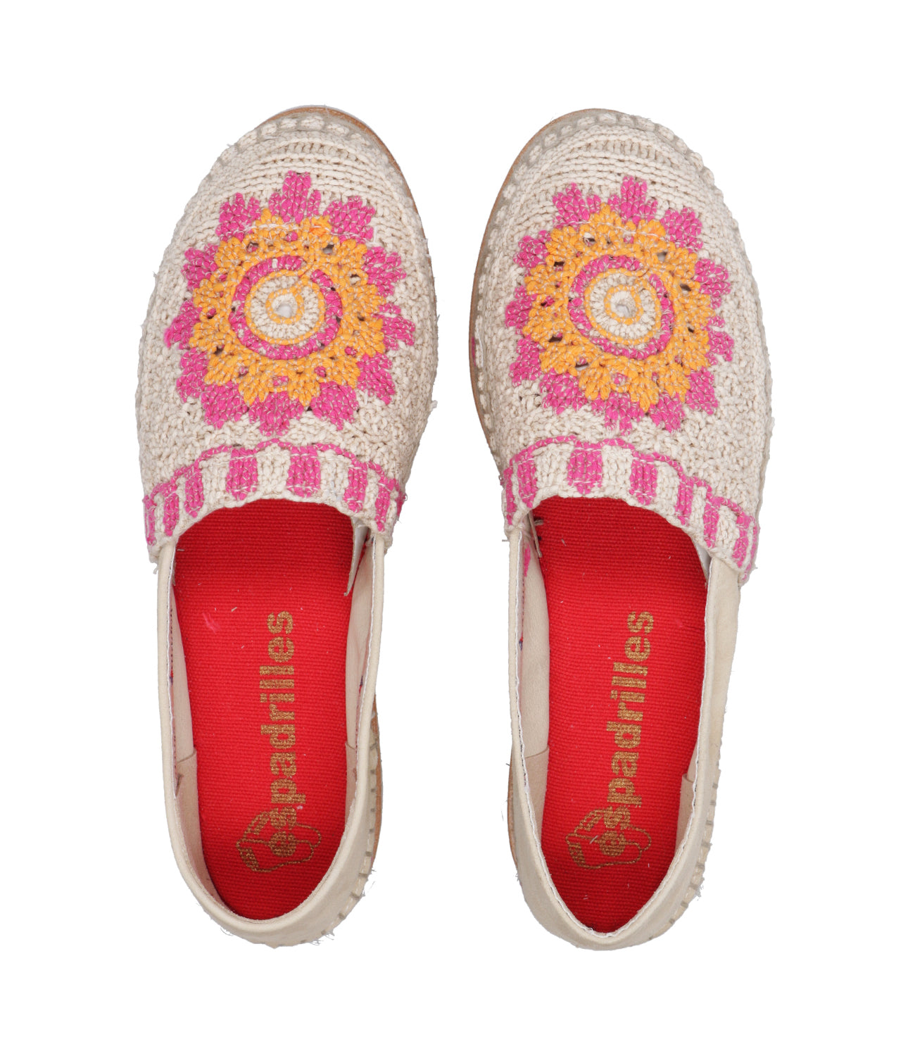 Espadrilles | Espadrillas J.Borde Ecru e Rosa