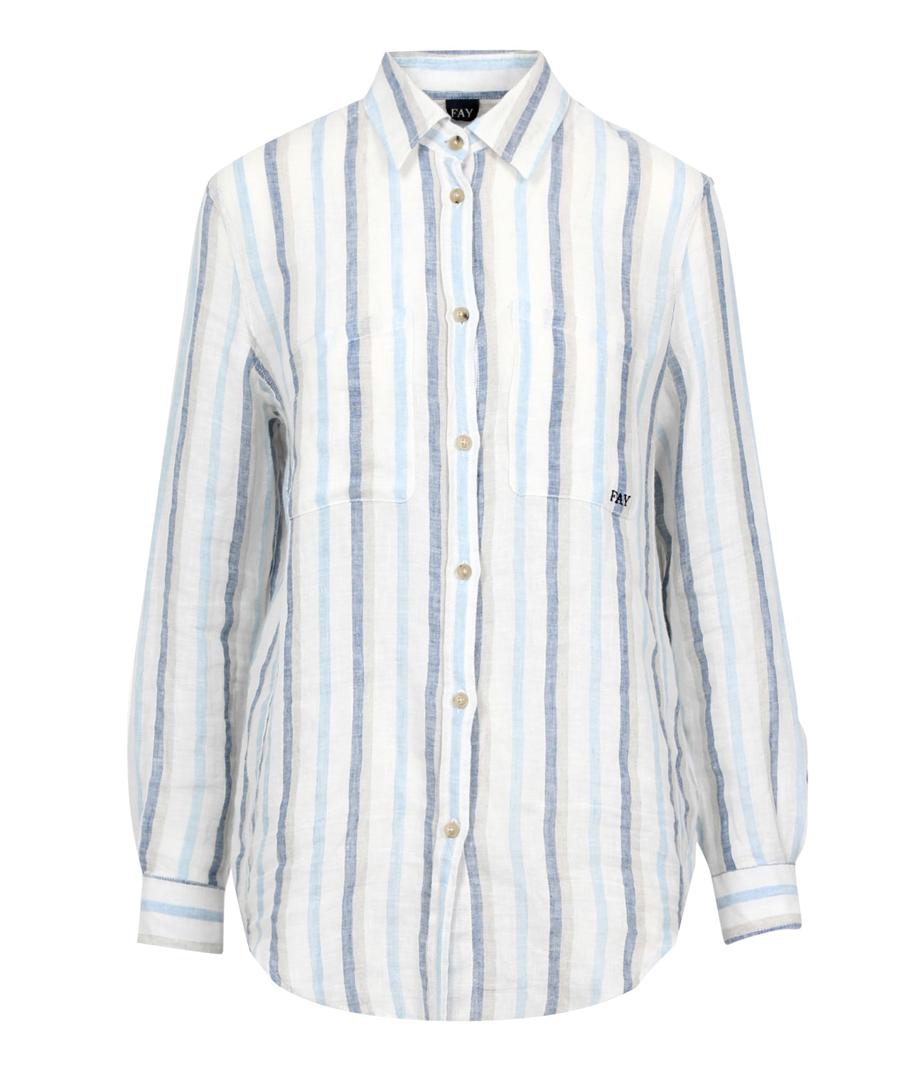 Fay | Camicia Bianco e Blu