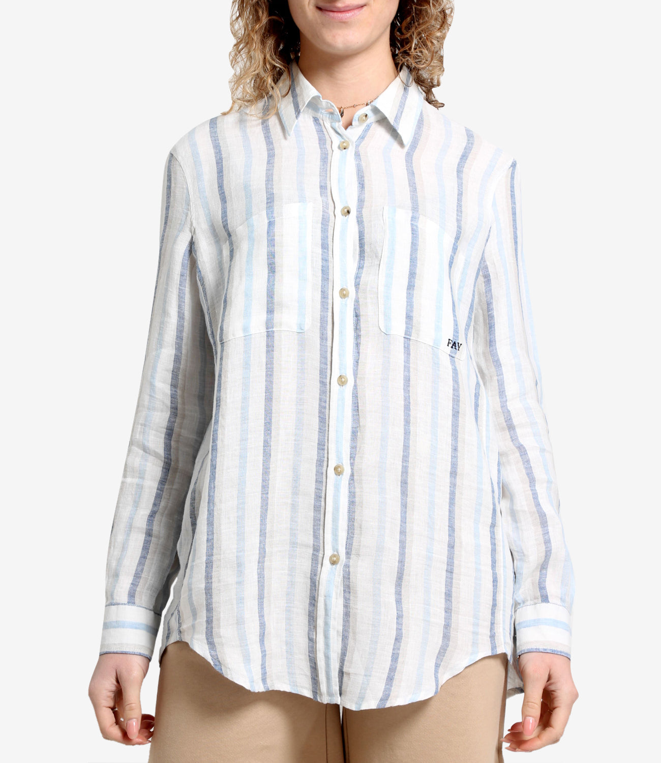 Fay | Camicia Bianco e Blu