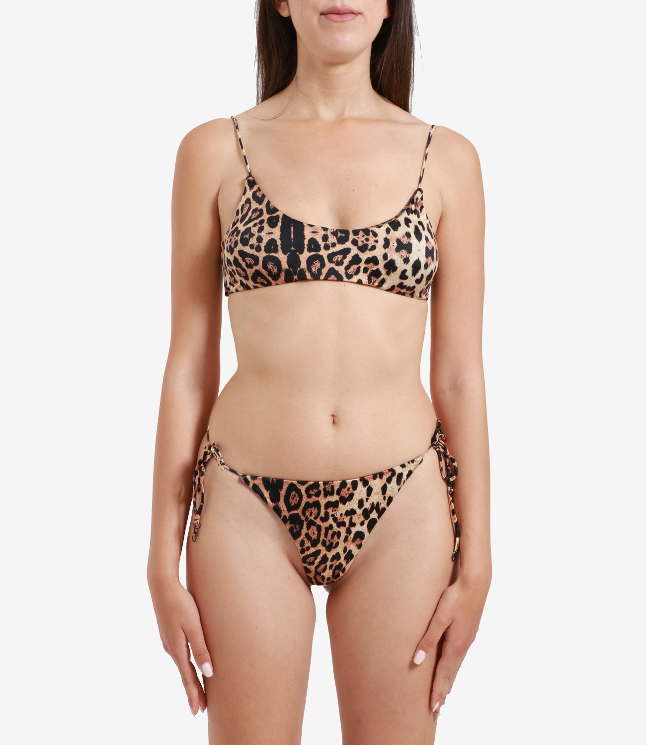 F**K Project | Bikini Top Swimsuit, Adjustable Bottom Leopard