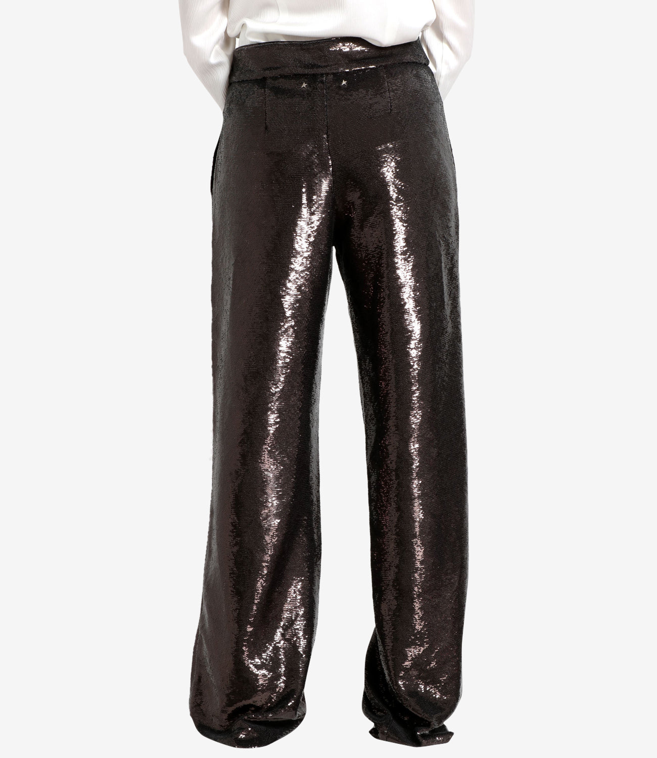 Golden Goose | Pantalone Jorney W'S Flare Allover Sequins Ferro