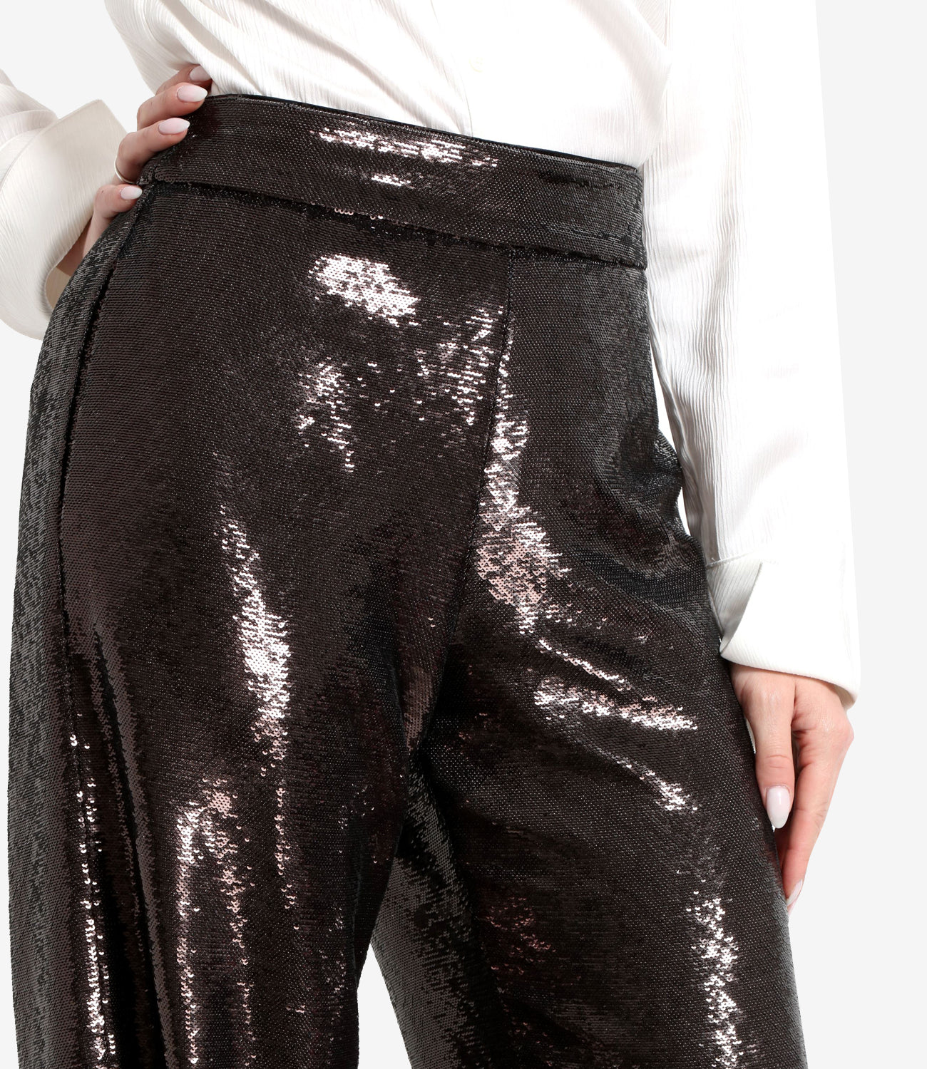 Golden Goose | Jorney W'S Flare Allover Sequins Iron Trousers