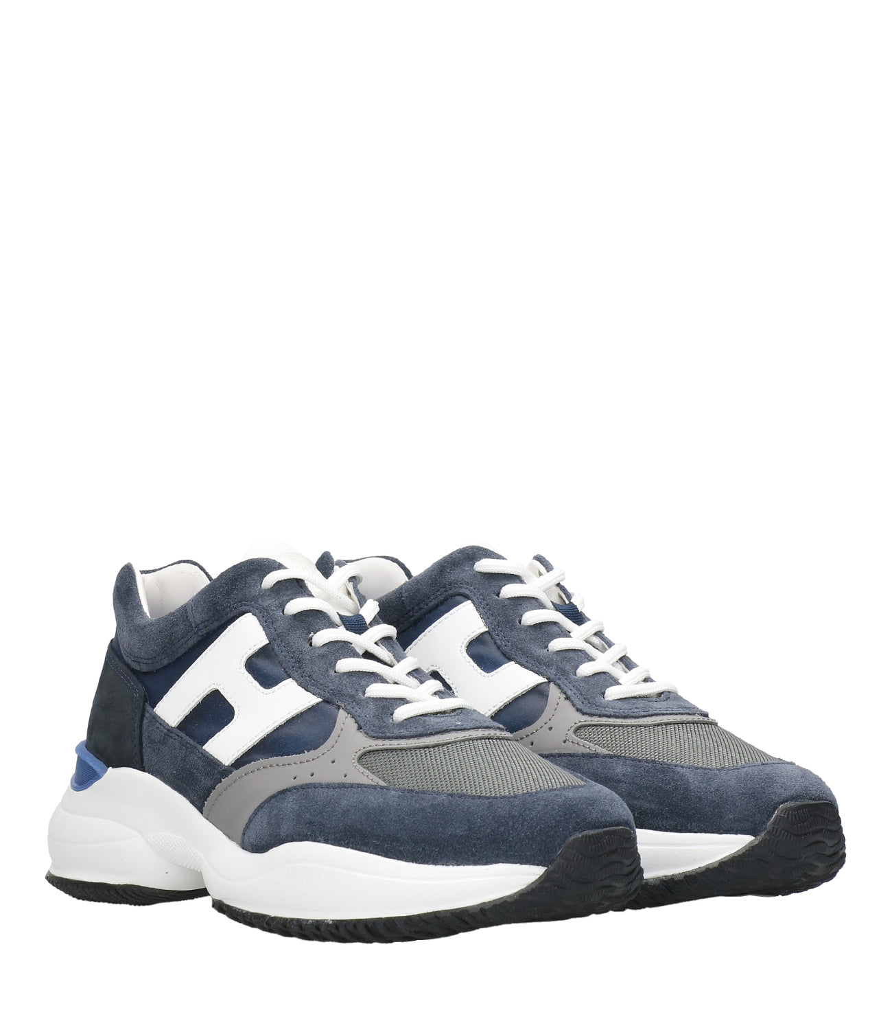 Hogan | Sneakers Interaction Lace-up Blue and White