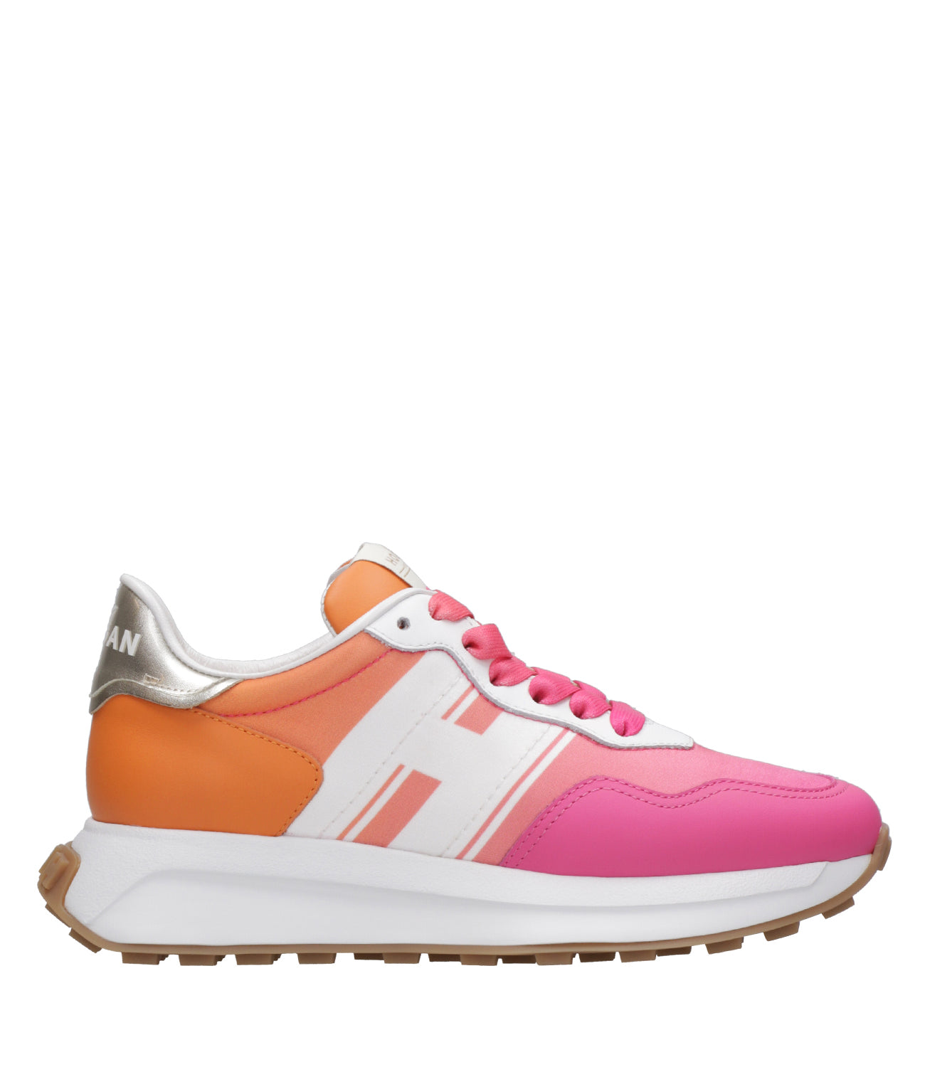 Hogan | Sneakers Bianco e Rosa ed Arancio