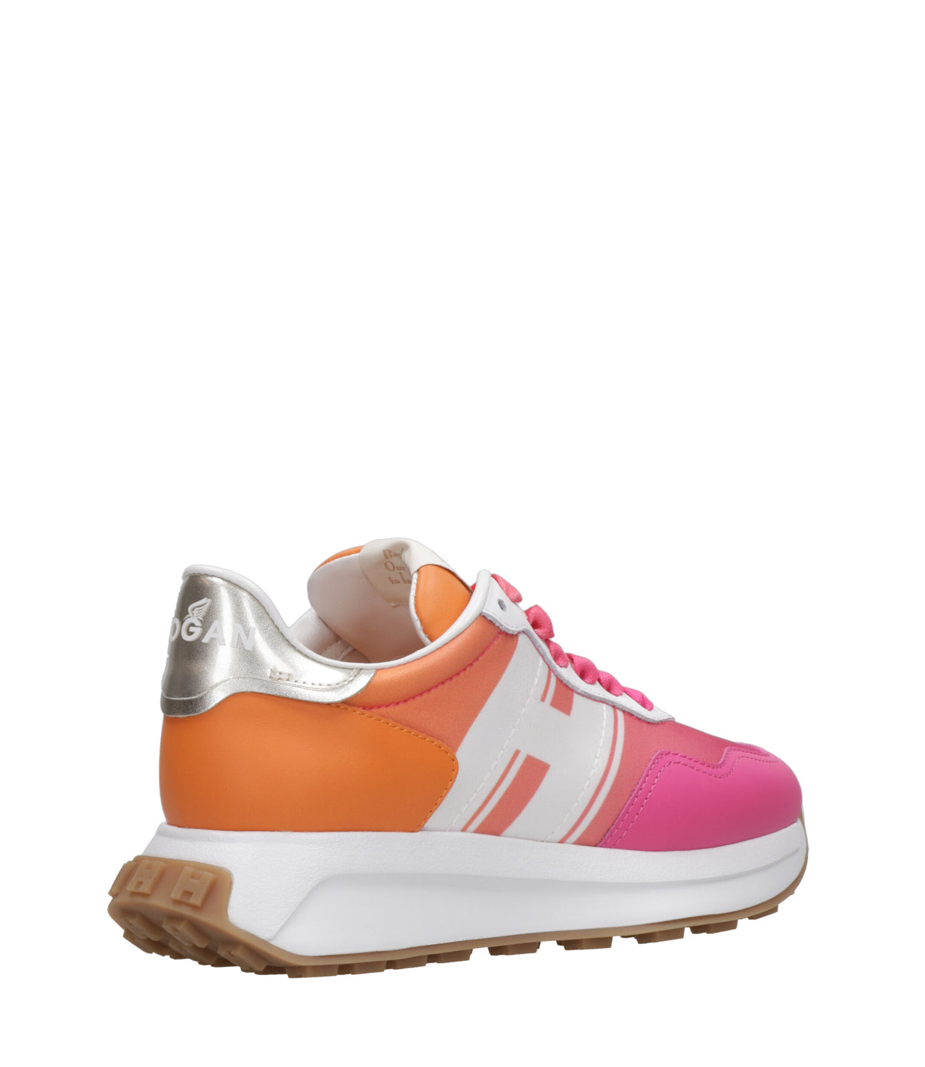 Hogan | Sneakers Bianco e Rosa ed Arancio