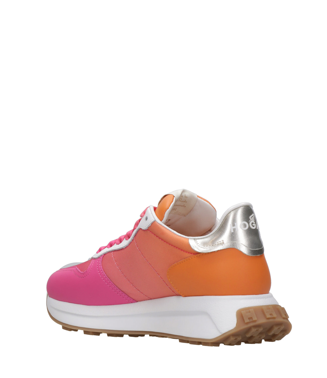 Hogan | Sneakers Bianco e Rosa ed Arancio