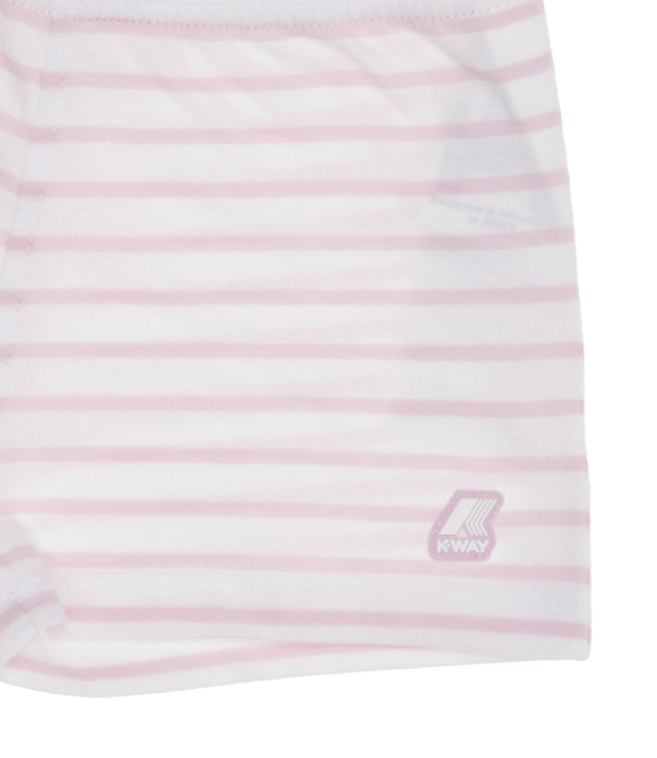 K-Way Kids | Shorts E. Noisette Stripes Bianco e Rosa