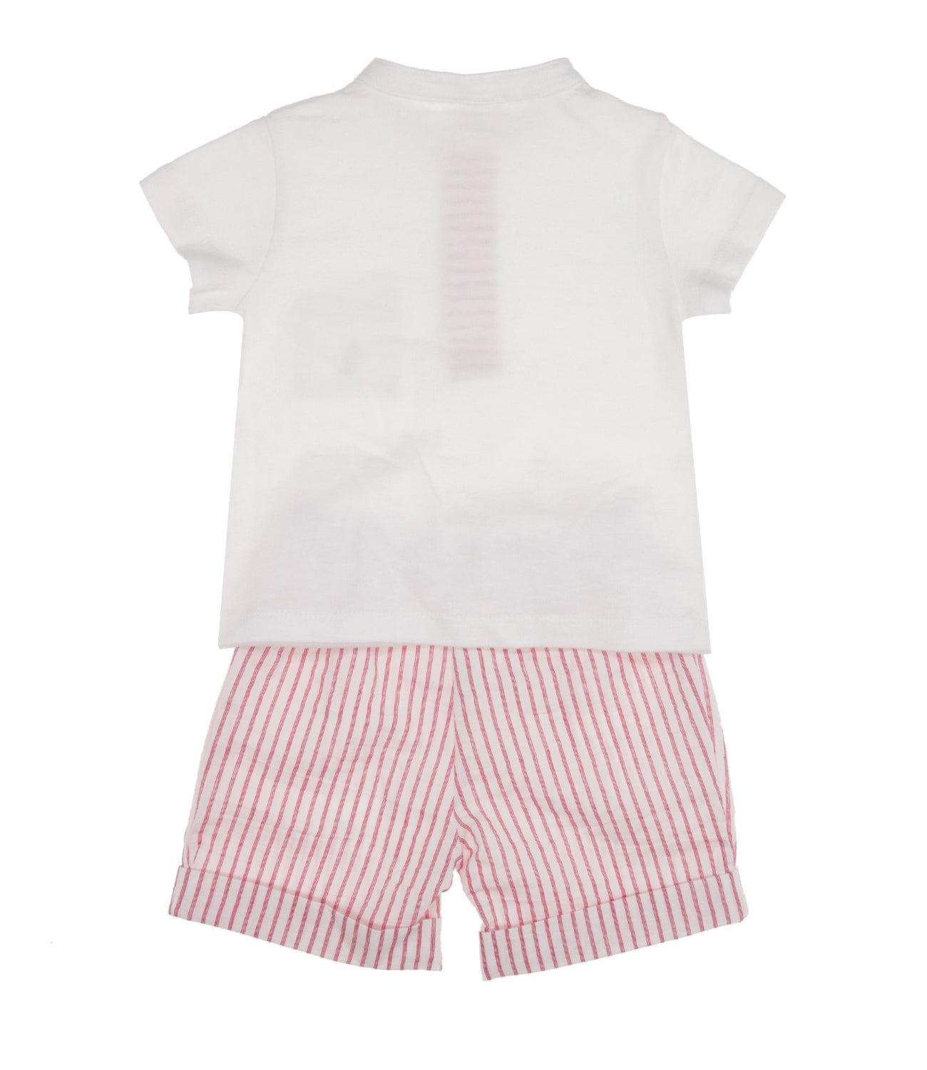 Lalalù | Set T-Shirt+Bermuda Bianco e Rosso