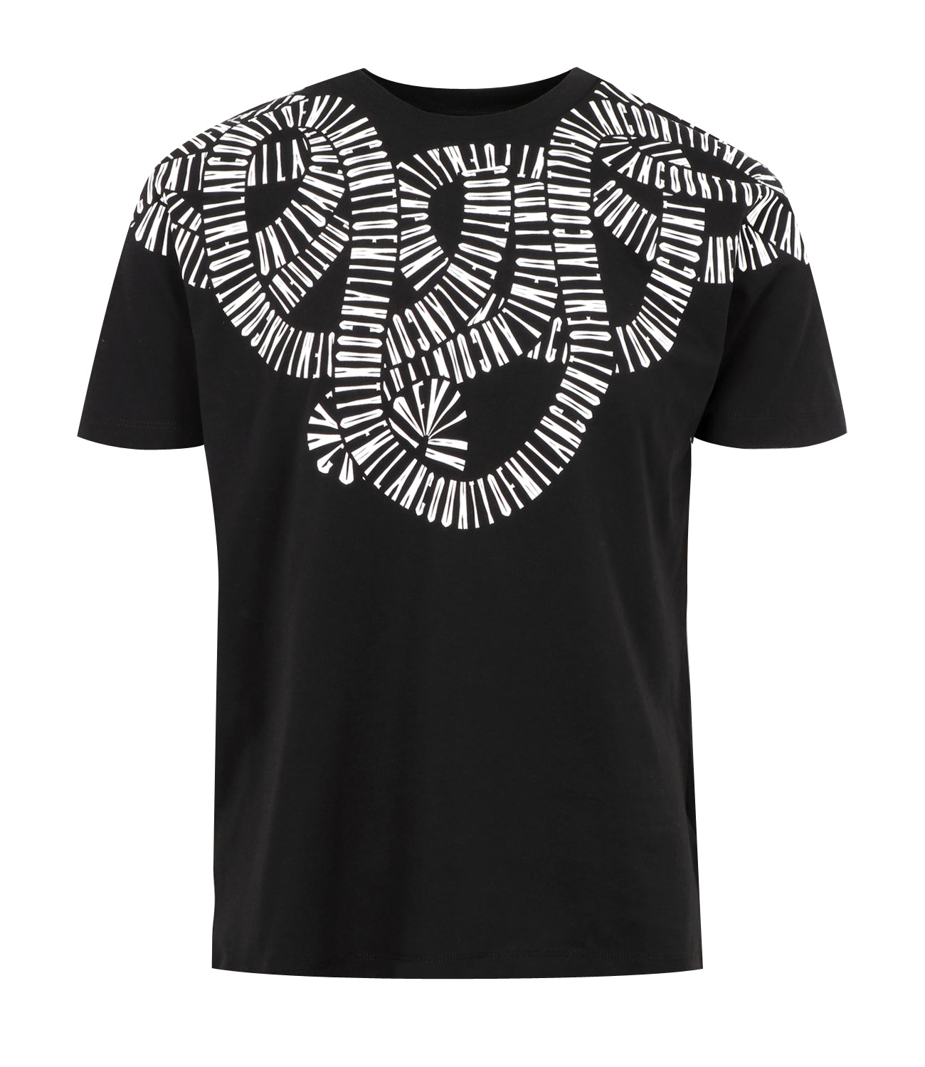 Marcelo Burlon | T-Shirt Snake Wings Nero e Bianco