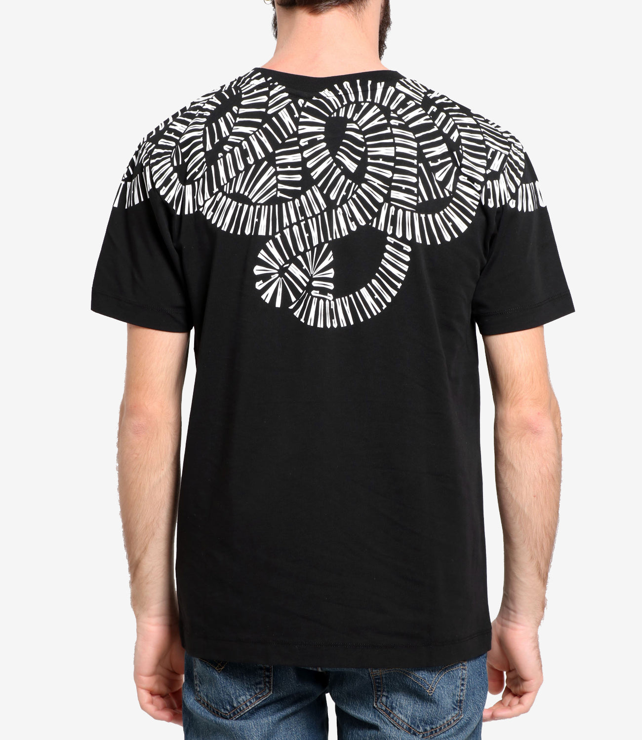 Marcelo Burlon | T-Shirt Snake Wings Nero e Bianco