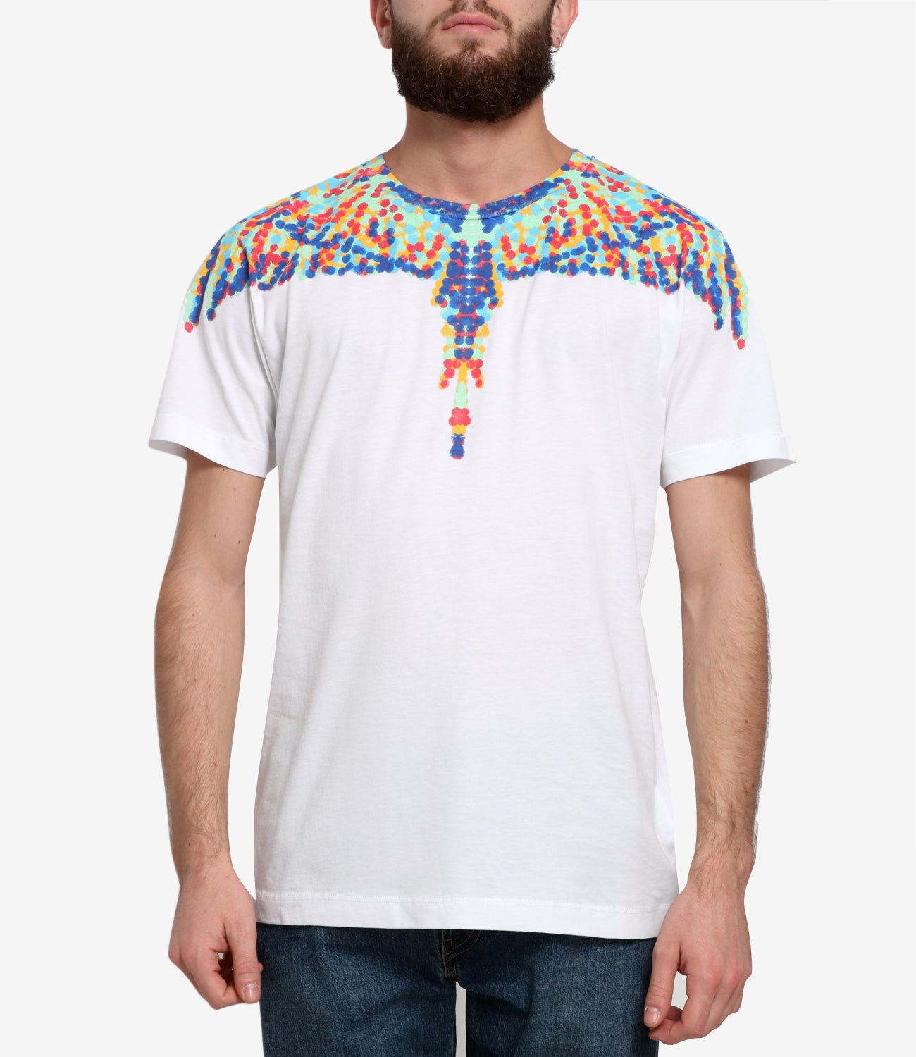 Marcelo Burlon | T-shirt Icon Wings Bianco e Rosa