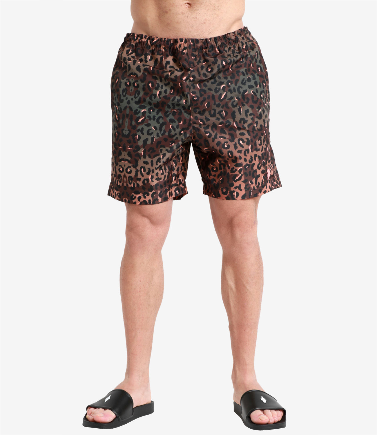 Marcelo Burlon | Boxer Swimsuit Animalier Swimming Brick and Orange