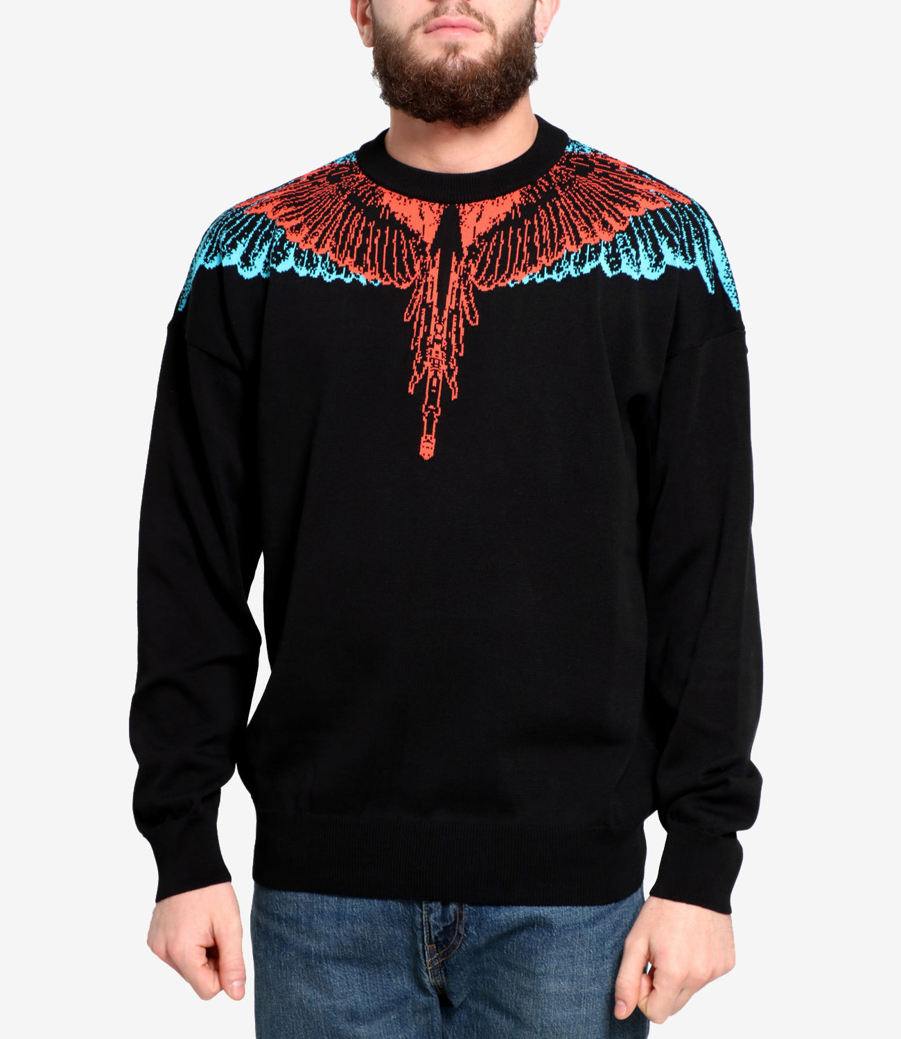 Marcelo Burlon | Maglia Icon Wings Nero e Rosso