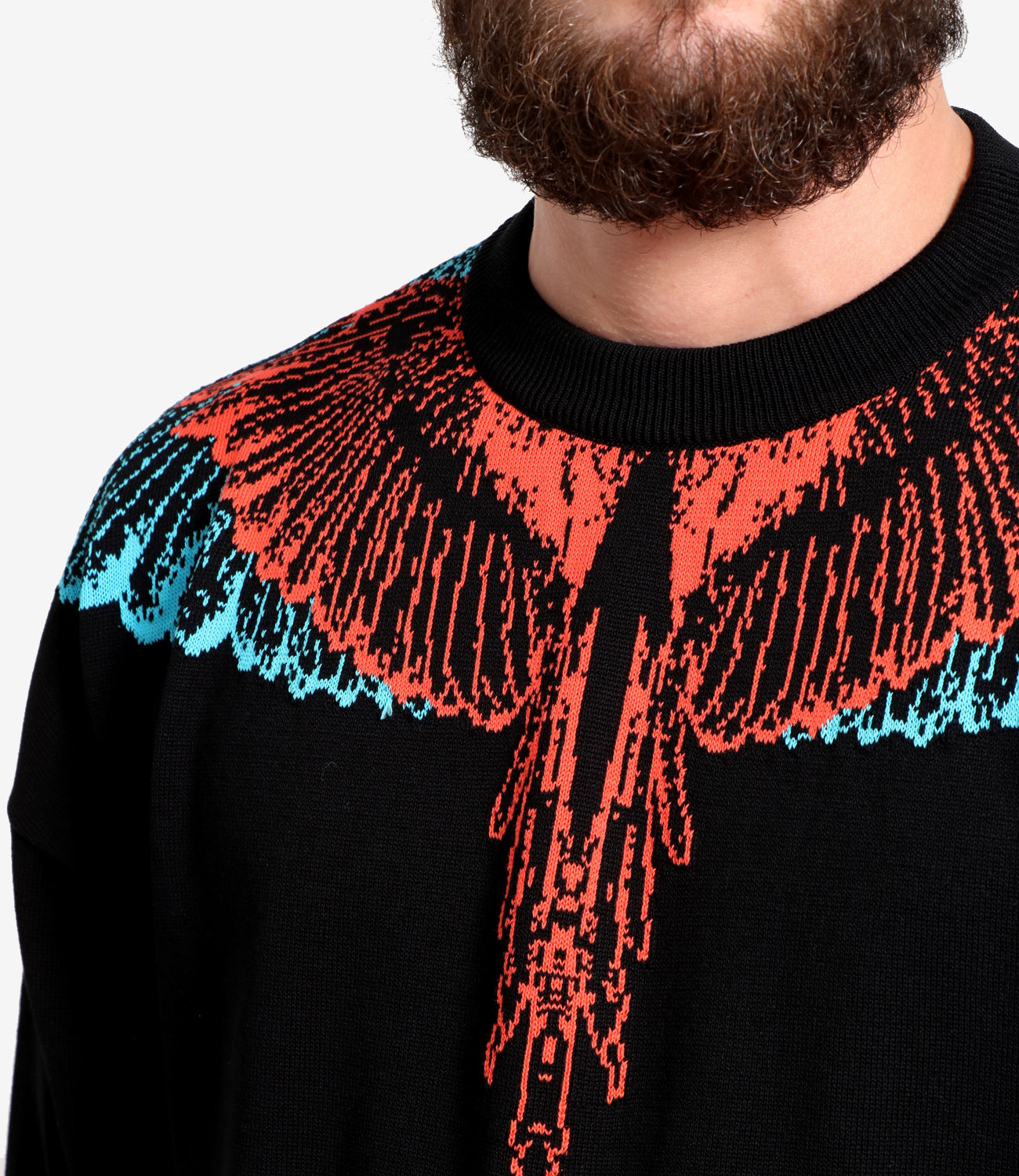 Marcelo Burlon | Maglia Icon Wings Nero e Rosso