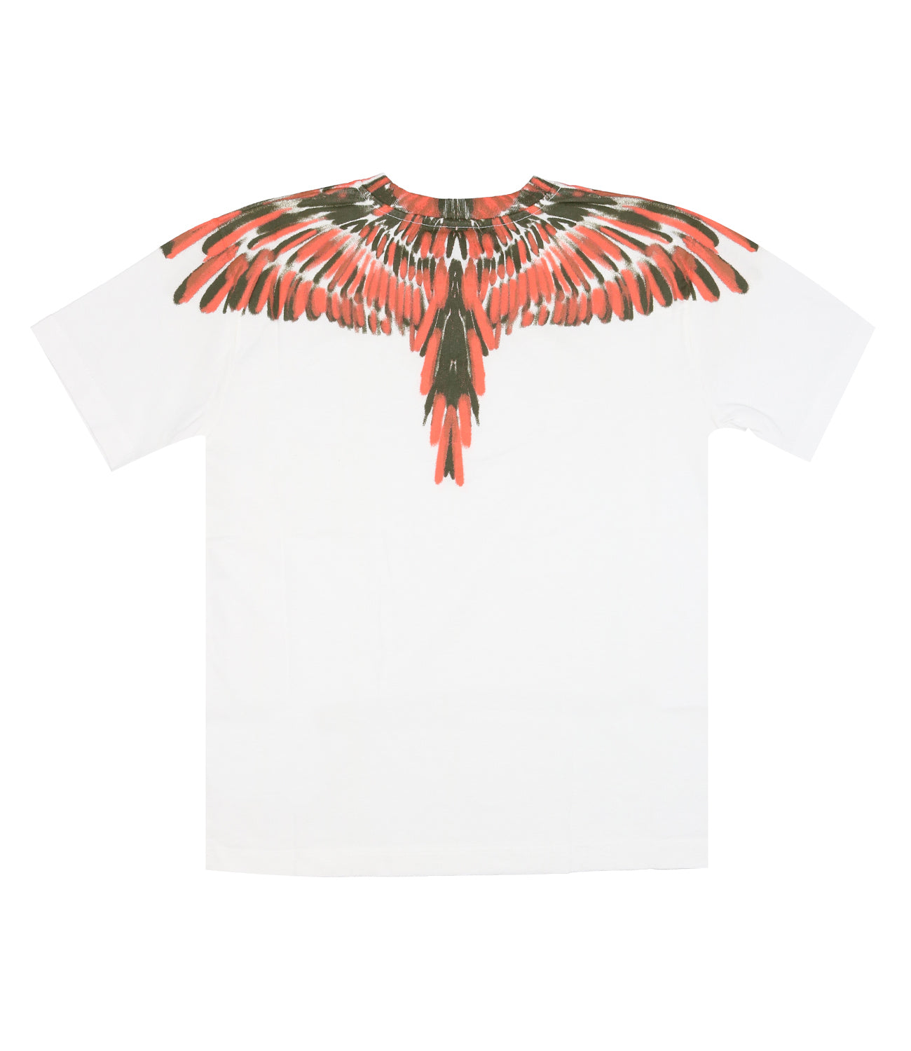 Marcelo Burlon Kids | T-Shirt Army Chalk Wings Bianco e Arancio