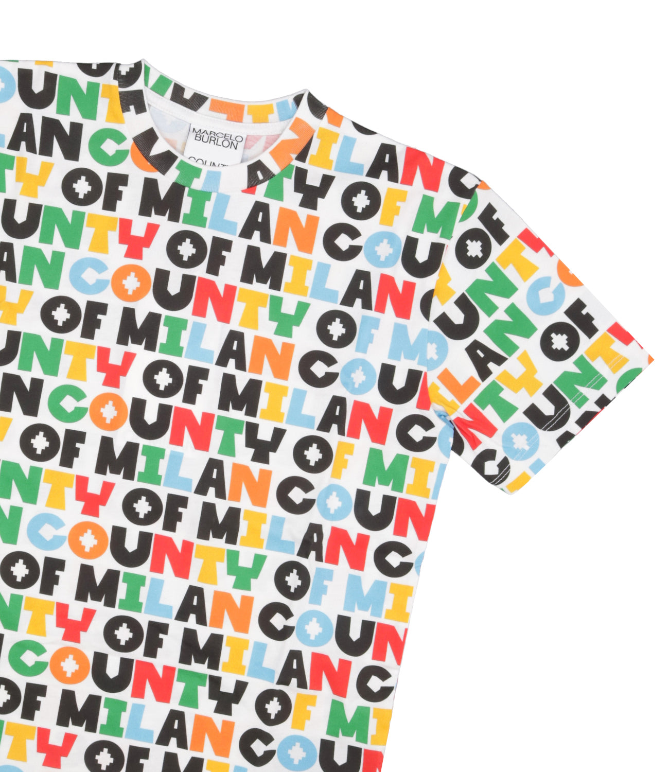 Marcelo Burlon Kids | T-Shirt Aop Com White and Multicolor