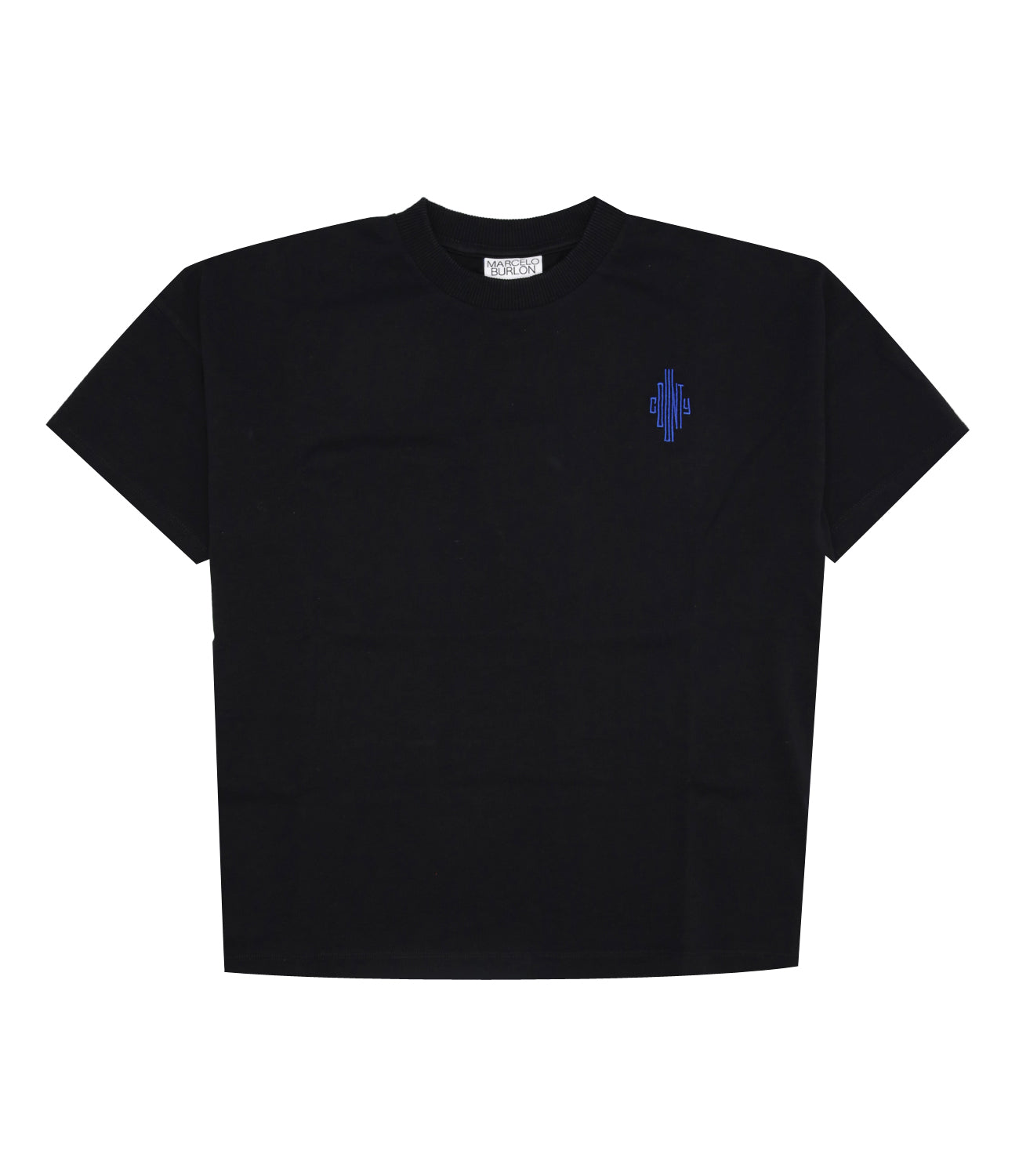 Marcelo Burlon Kids | T-Shirt County Cross Nero e Blu