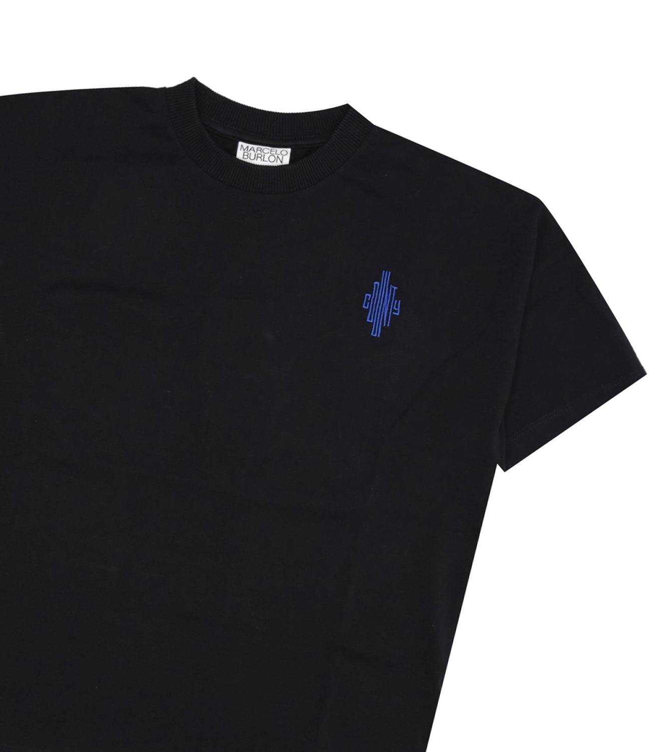 Marcelo Burlon Kids | T-Shirt County Cross Black and Blue