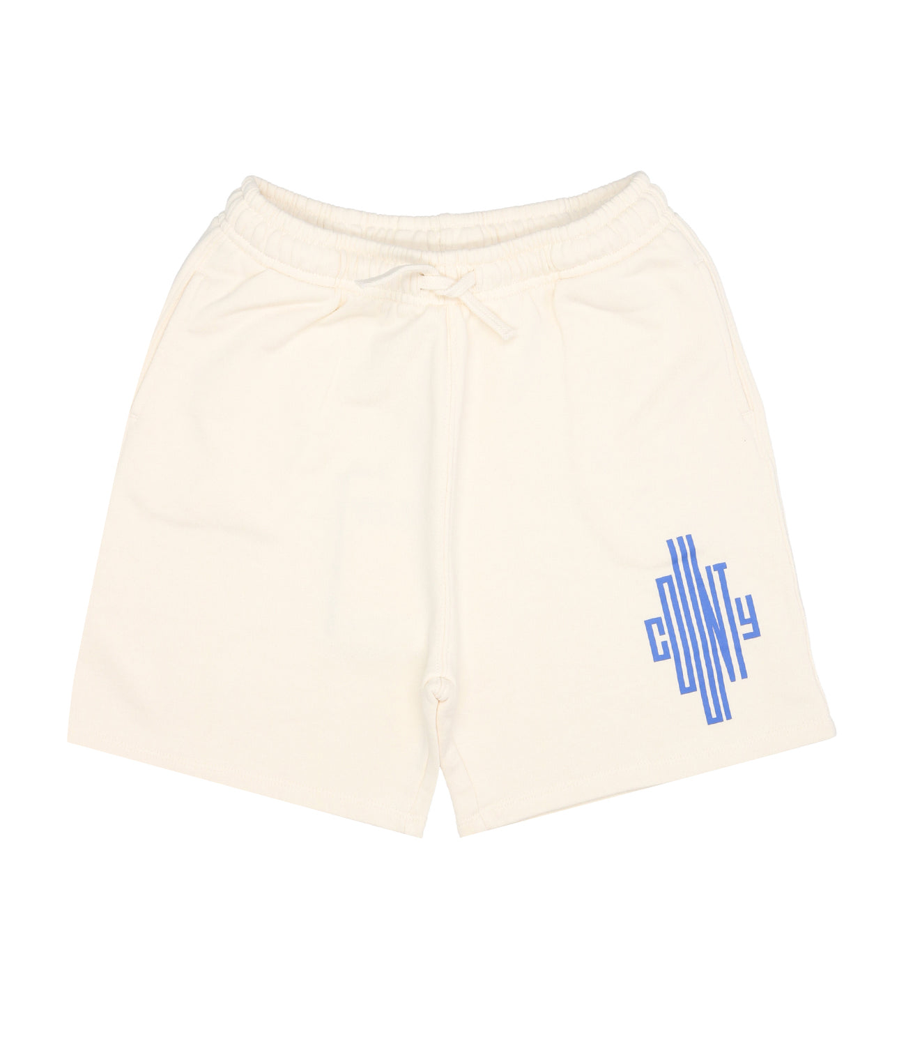 Marcelo Burlon Kids | Bermuda Sportivo County Cross Ecru e Blu