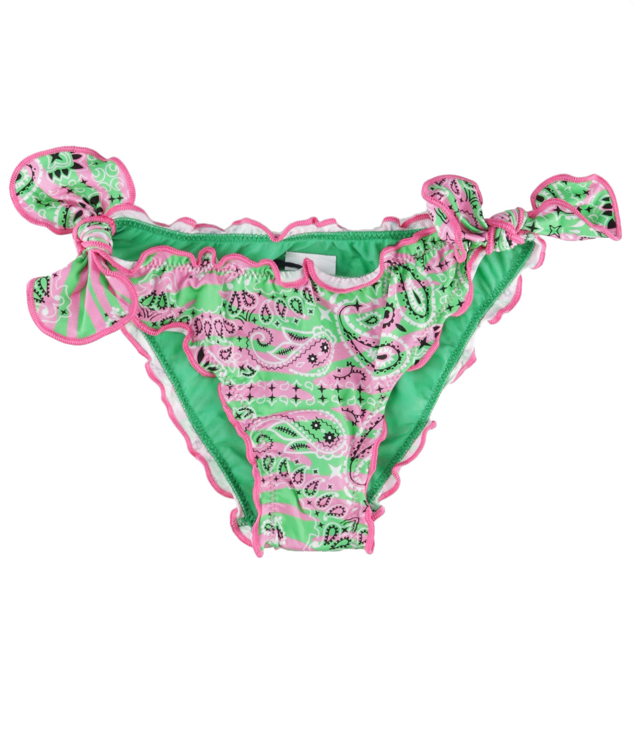 MC2 Saint Barth Kids | Green and Pink Swimsuit Briefs