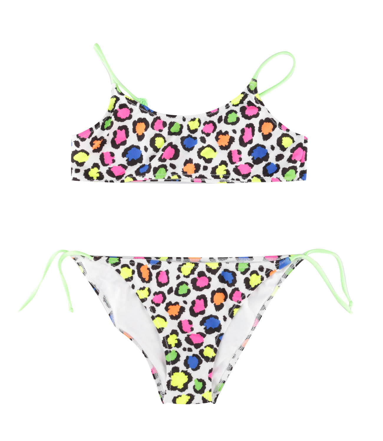 MC2 Saint Barth Kids | White and Multicolor Bikini Swimsuit