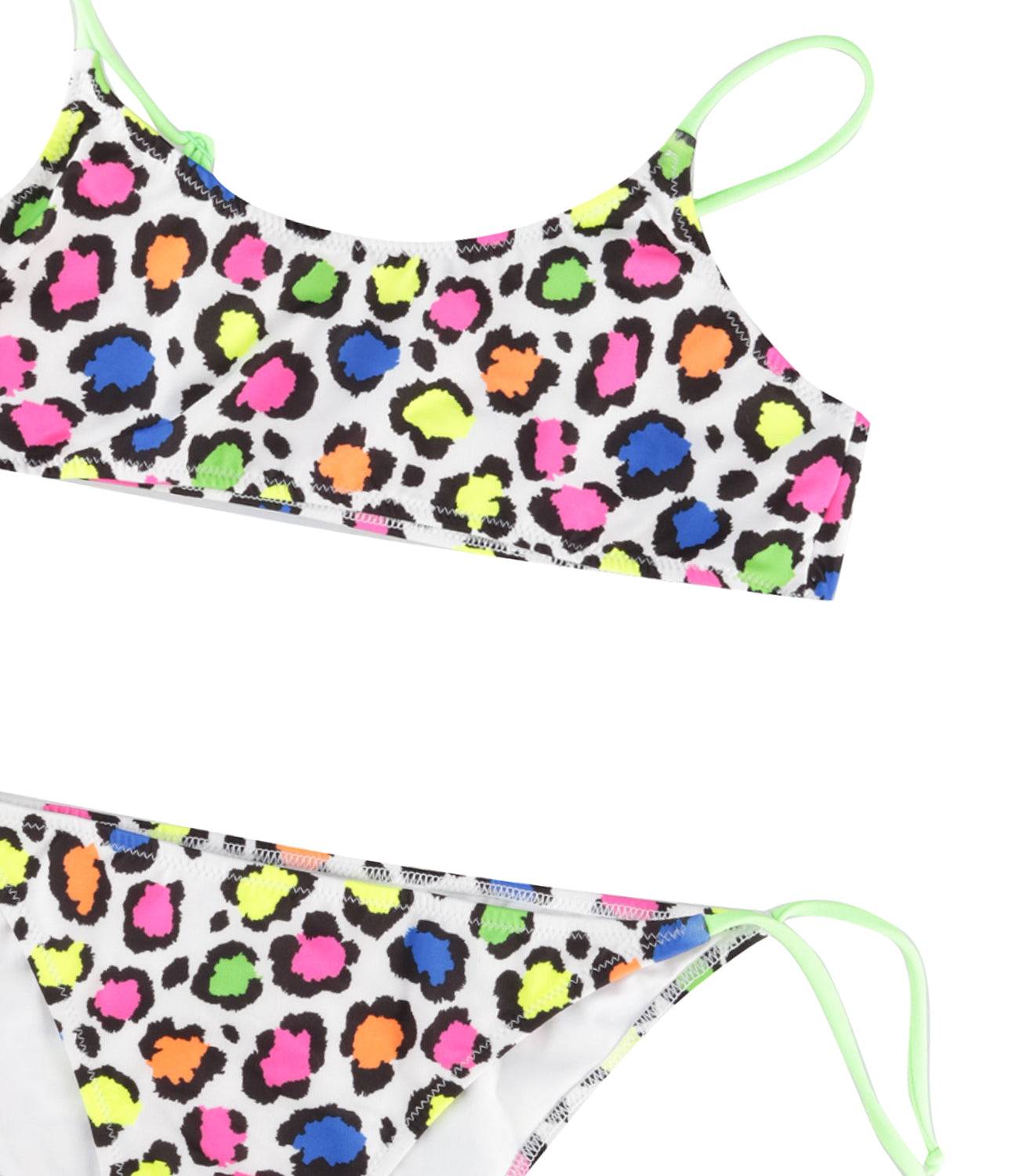 MC2 Saint Barth Kids | White and Multicolor Bikini Swimsuit