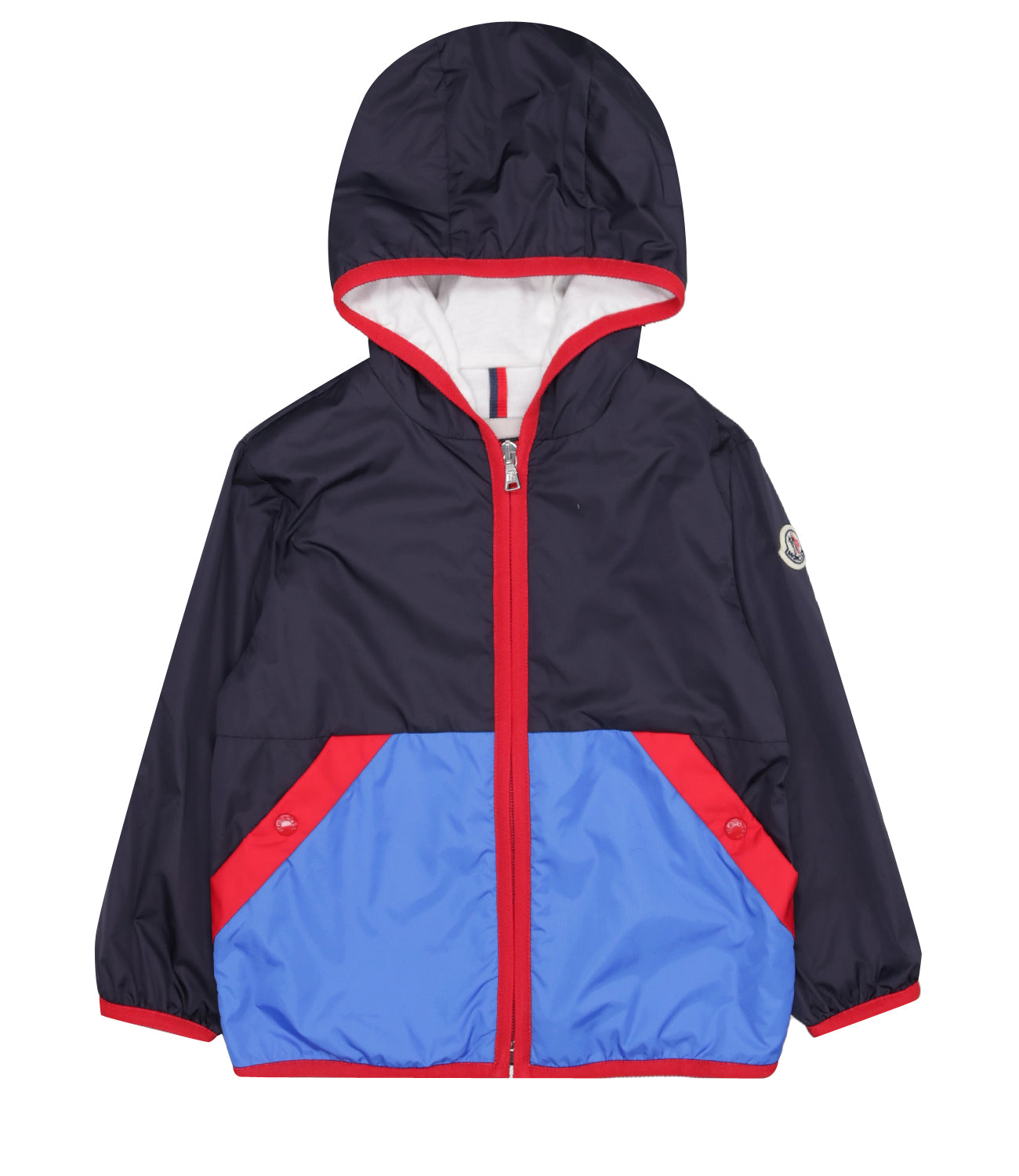 Moncler Junior | Burhow Jacket Navy Blue and Light Blue